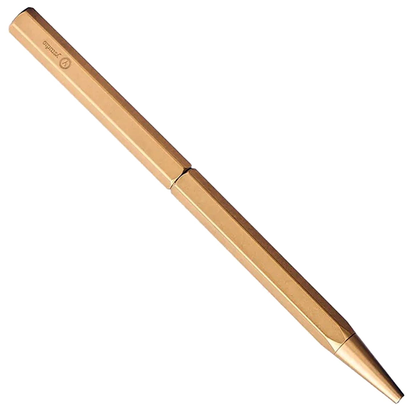 Ystudio Classic Revolve Brass Slim Ballpoint Pen 1CBPP0002BSX