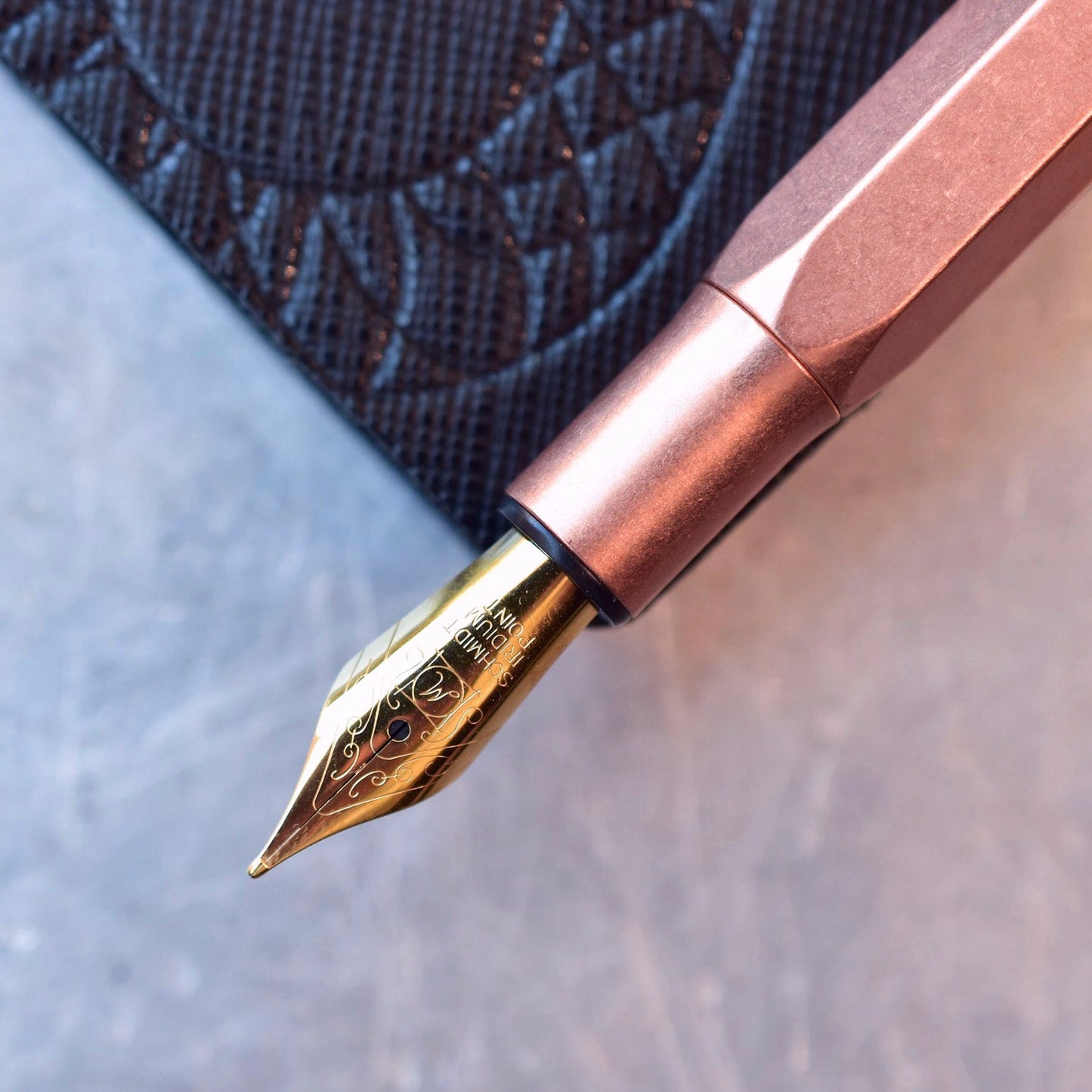 Ystudio Classic Revolve Copper Desk Fountain Pen