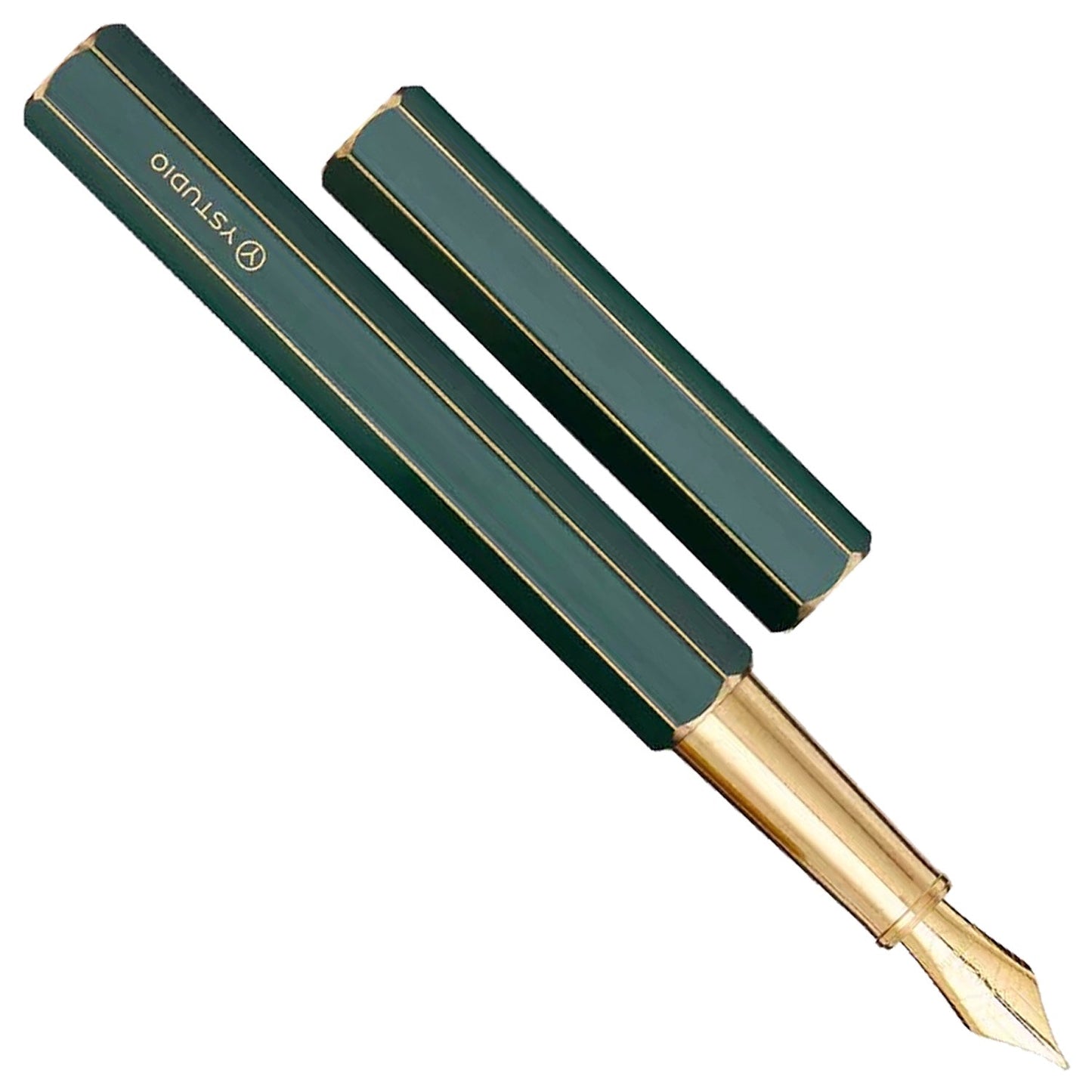 Ystudio Classic Revolve Green Fountain Pen