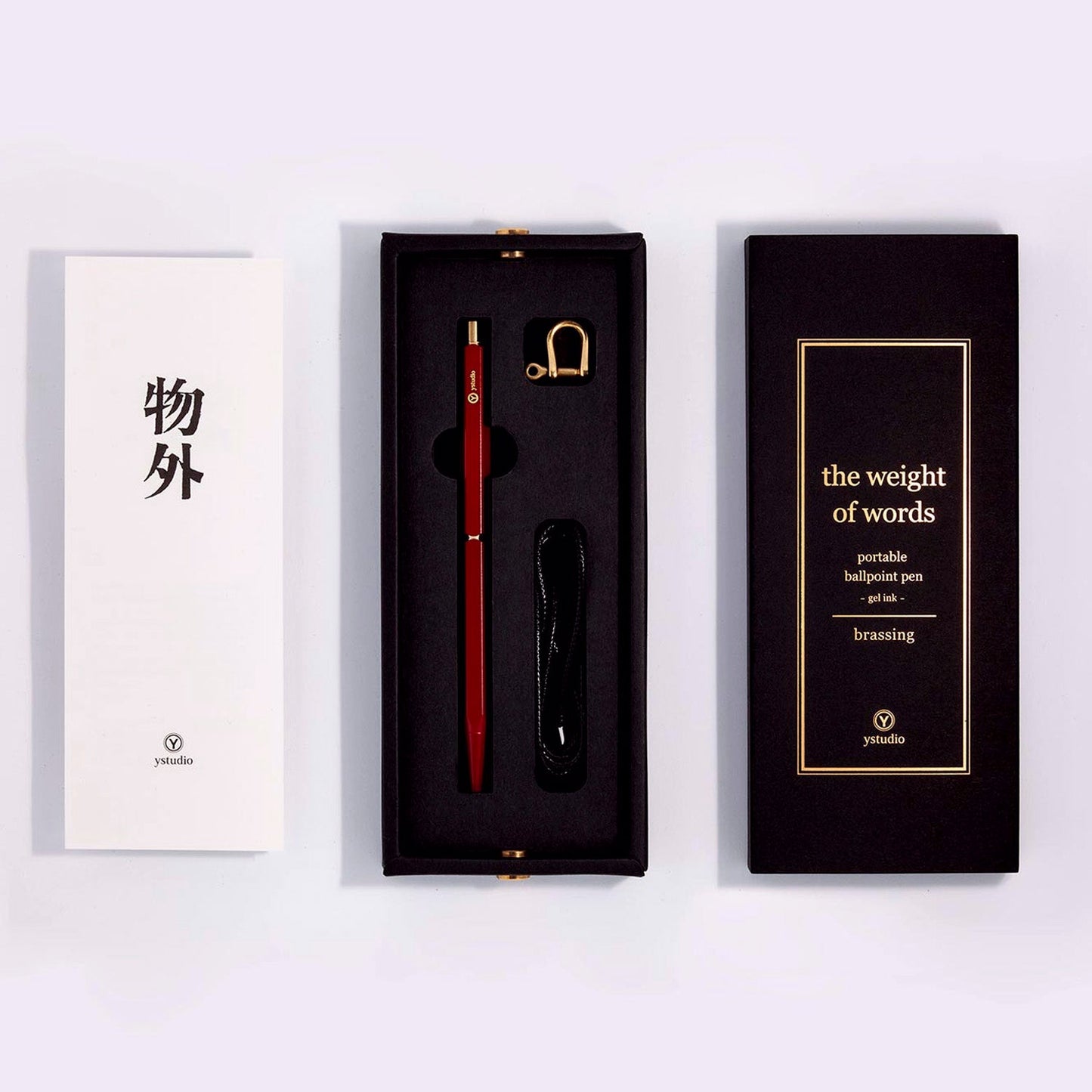 Ystudio Classic Revolve Red Portable Ballpoint Pen 1CBPP0003RDX