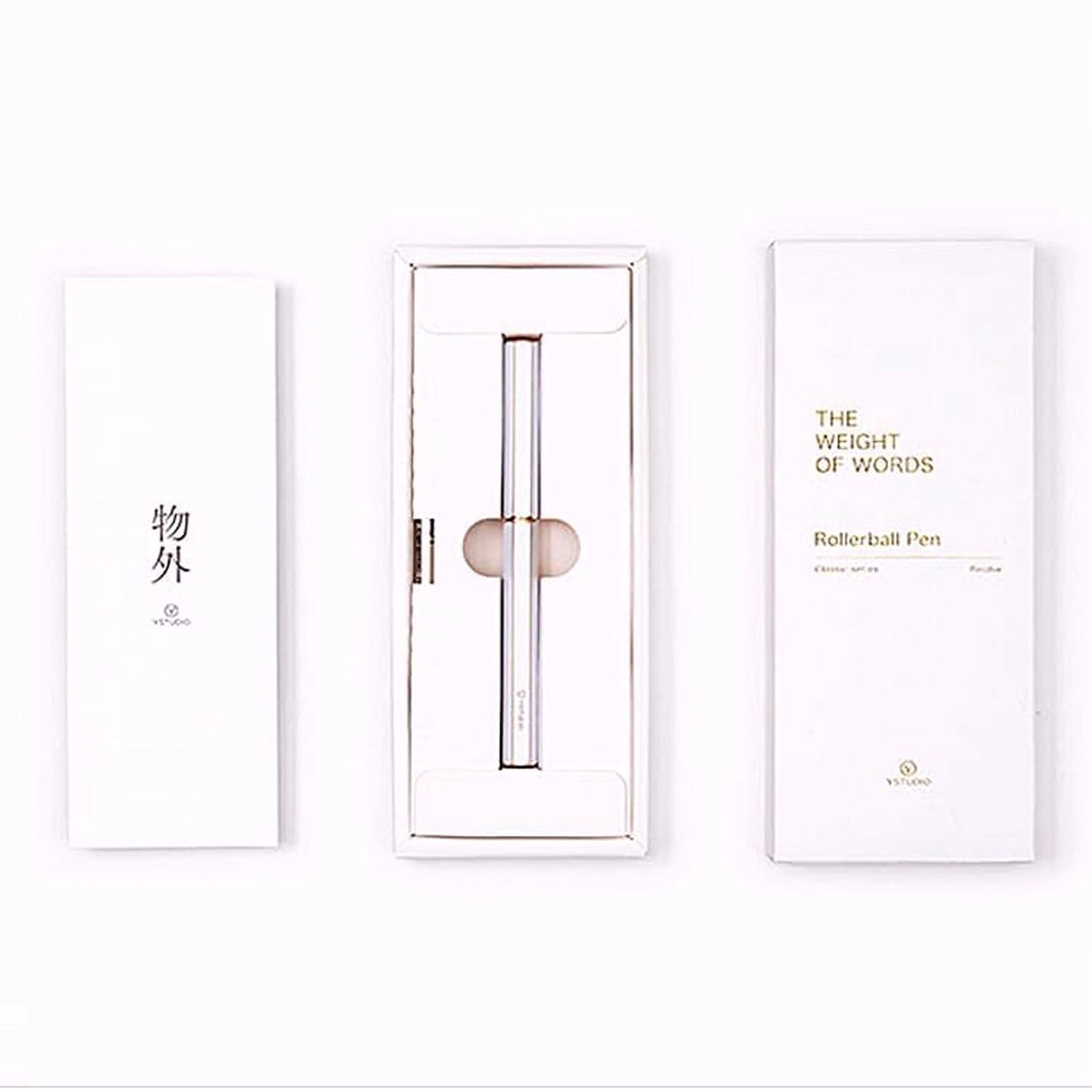 Ystudio Classic Revolve White Roller Ball Pen 1CRLP0001WHX