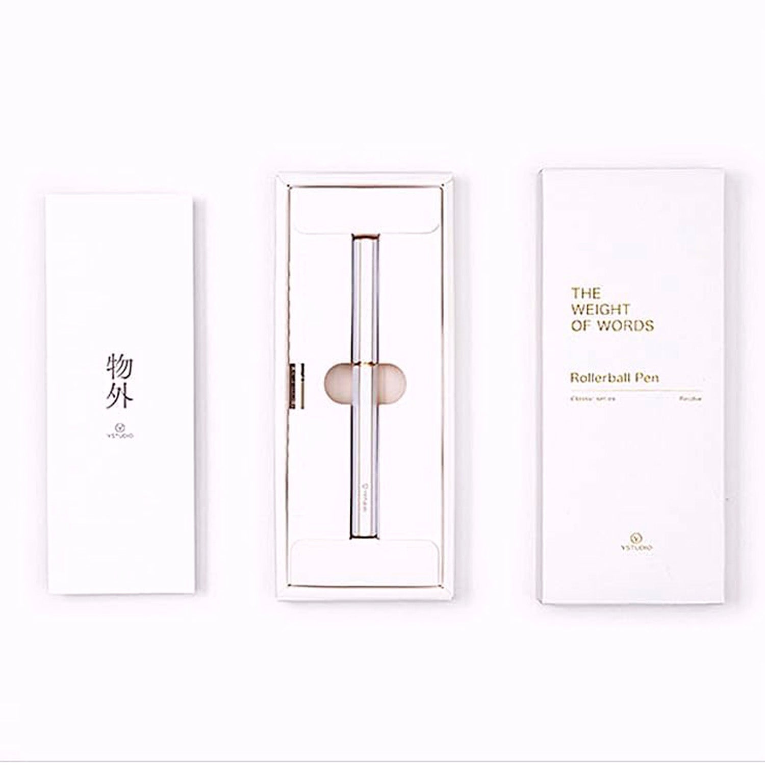Ystudio Classic Revolve White Roller Ball Pen 1CRLP0001WHX