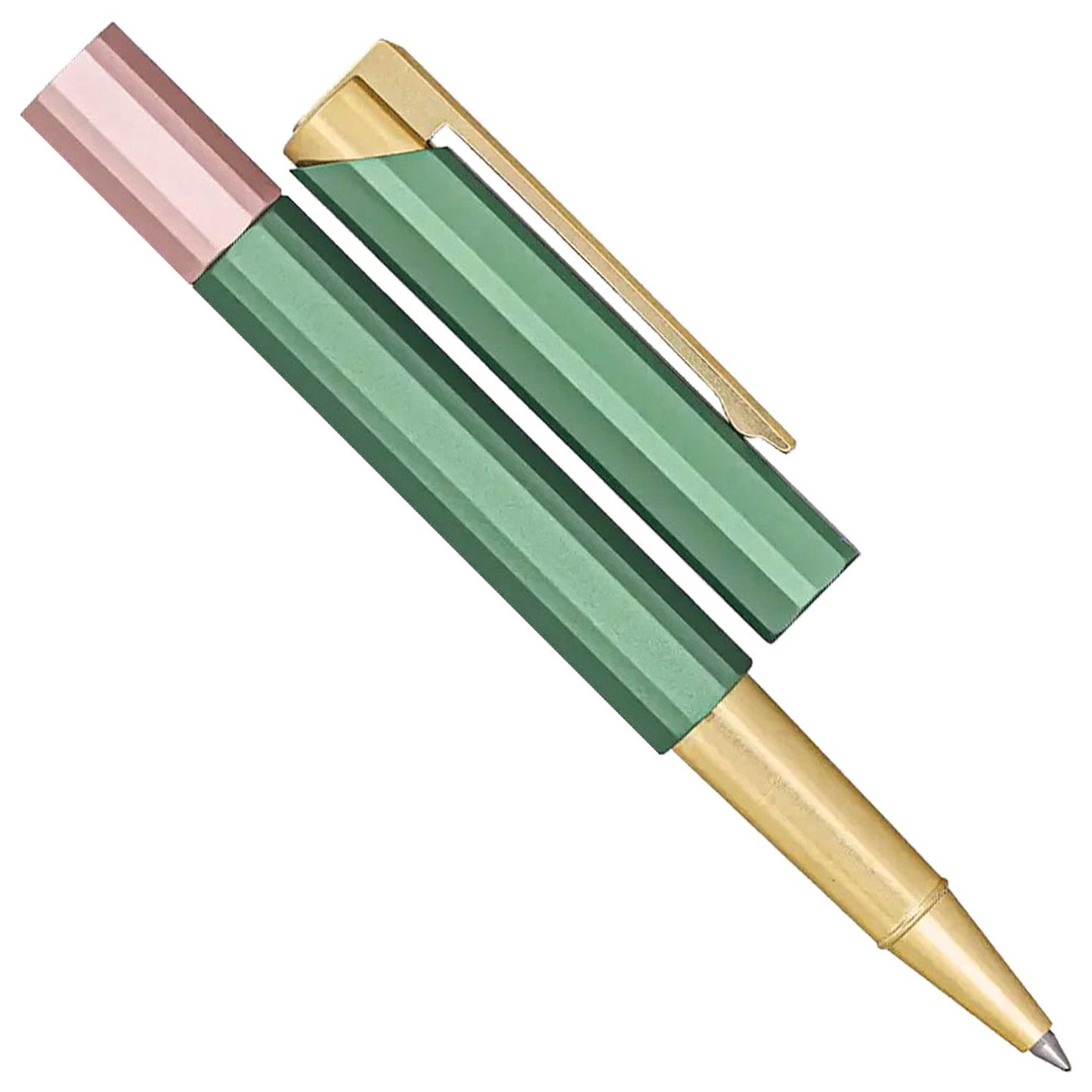 Ystudio Glamour Evolve Bihex Absinthe Roller Ball Pen 1GRLP0002GRX