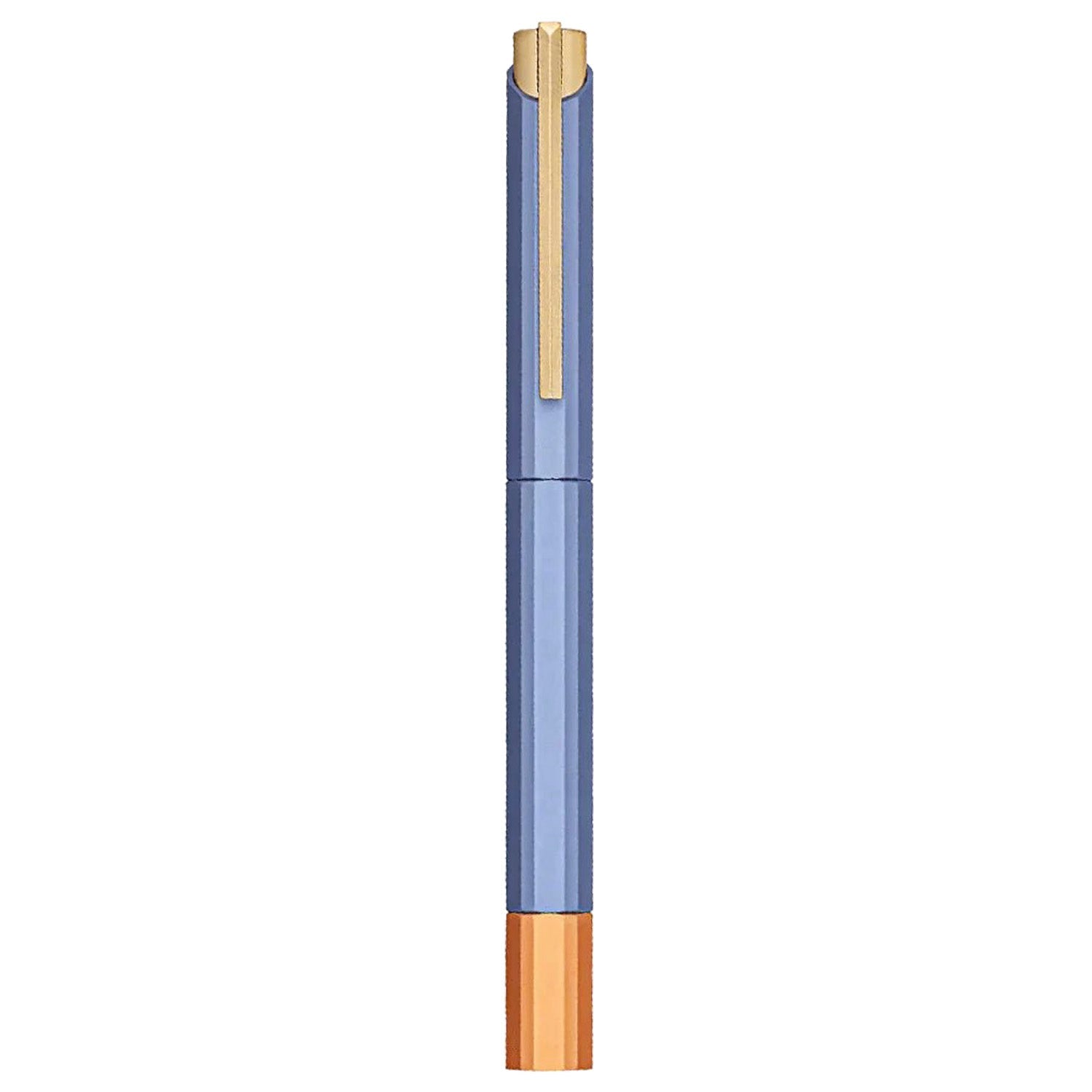 Ystudio Glamour Evolve Bihex Blue Gin Roller Ball Pen 1GRLP000BLX