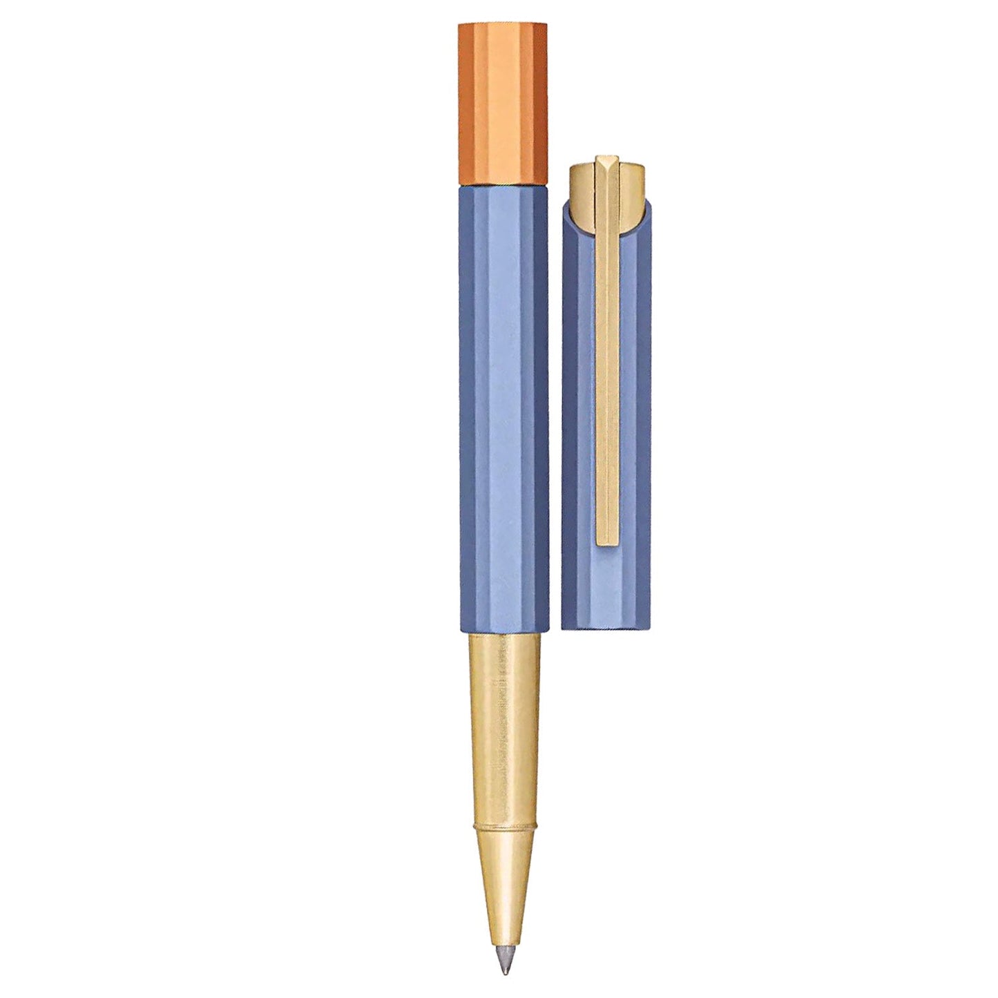 Ystudio Glamour Evolve Bihex Blue Gin Roller Ball Pen 1GRLP000BLX