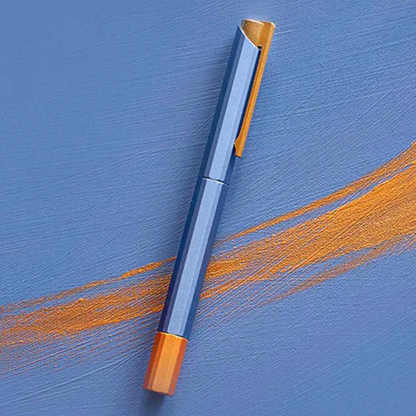 Ystudio Glamour Evolve Bihex Blue Gin Roller Ball Pen 1GRLP000BLX
