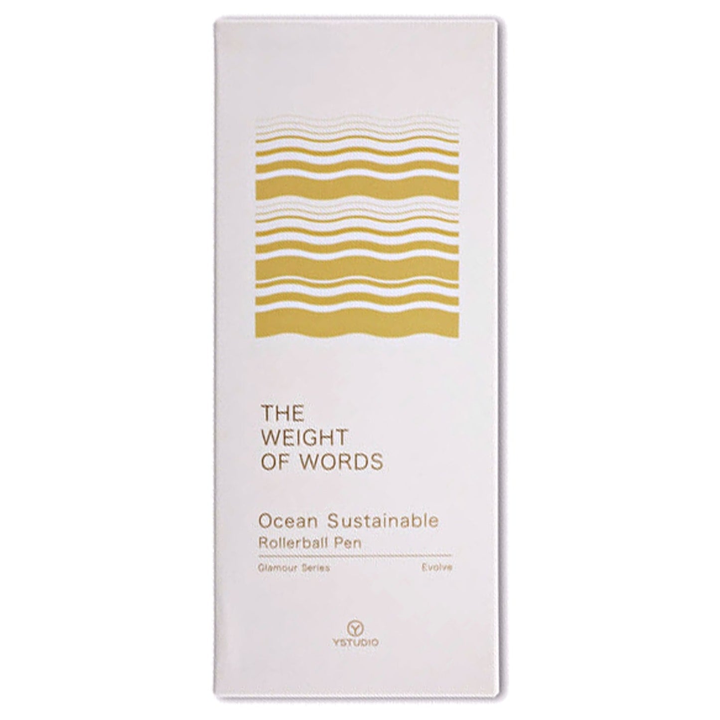 Ystudio Glamour Evolve Ocean Sustainable Dawn Yellow Roller Ball Pen 1GRLP0001LYX