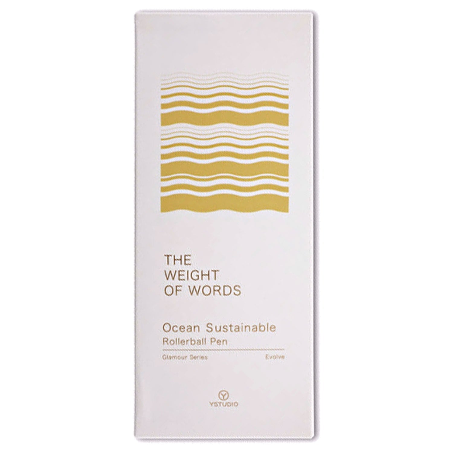 Ystudio Glamour Evolve Ocean Sustainable Dawn Yellow Roller Ball Pen 1GRLP0001LYX