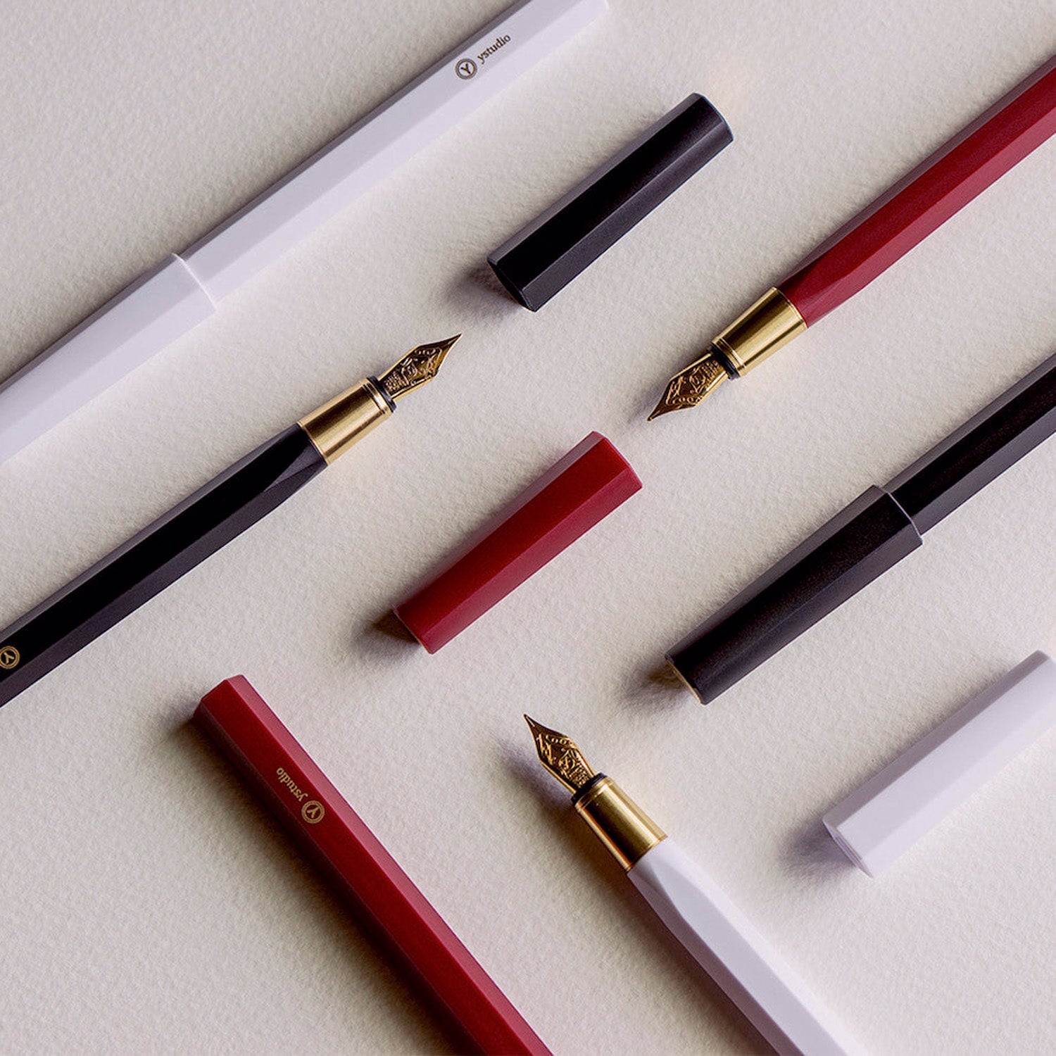Ystudio Resin White Fountain Pen