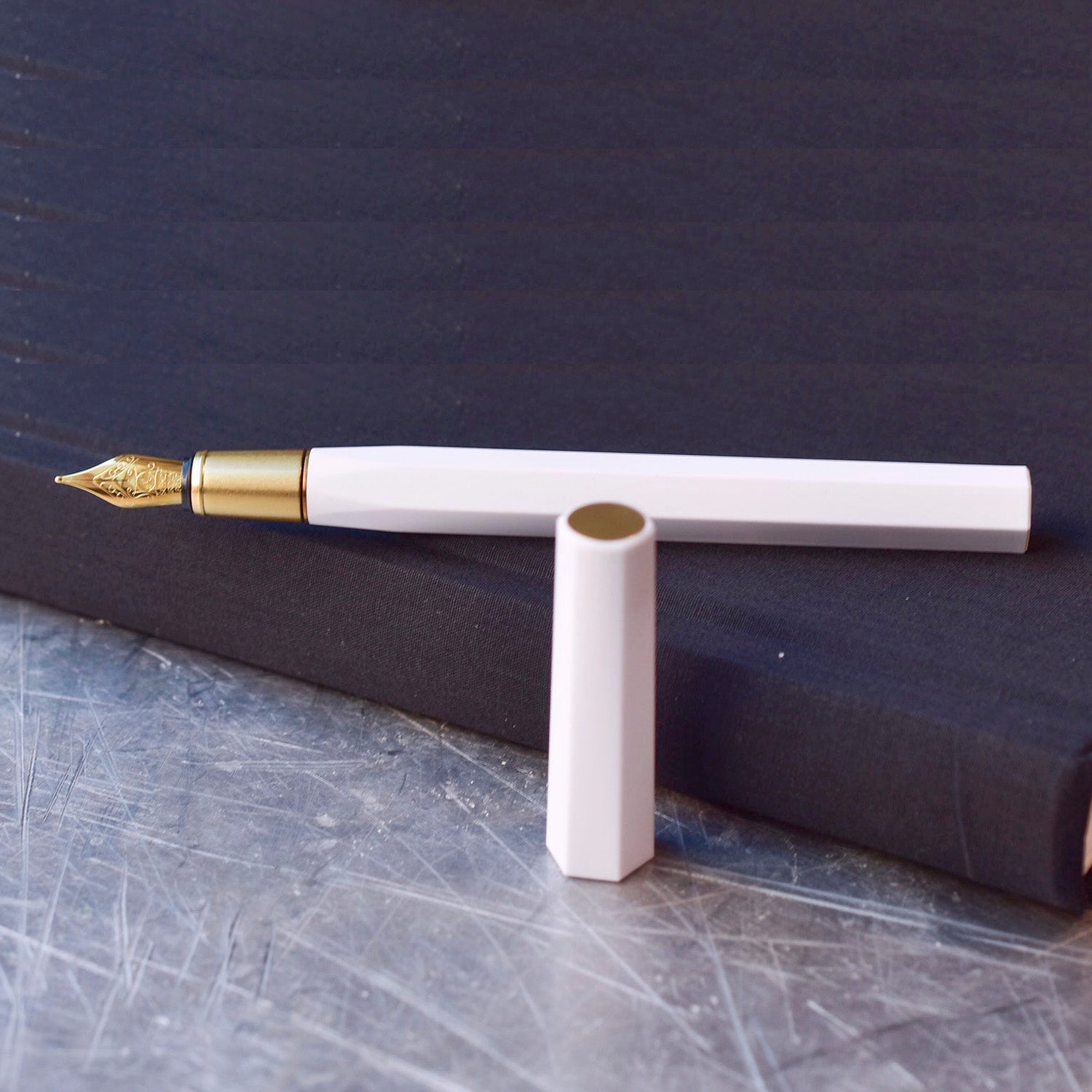 Ystudio Resin White Fountain Pen