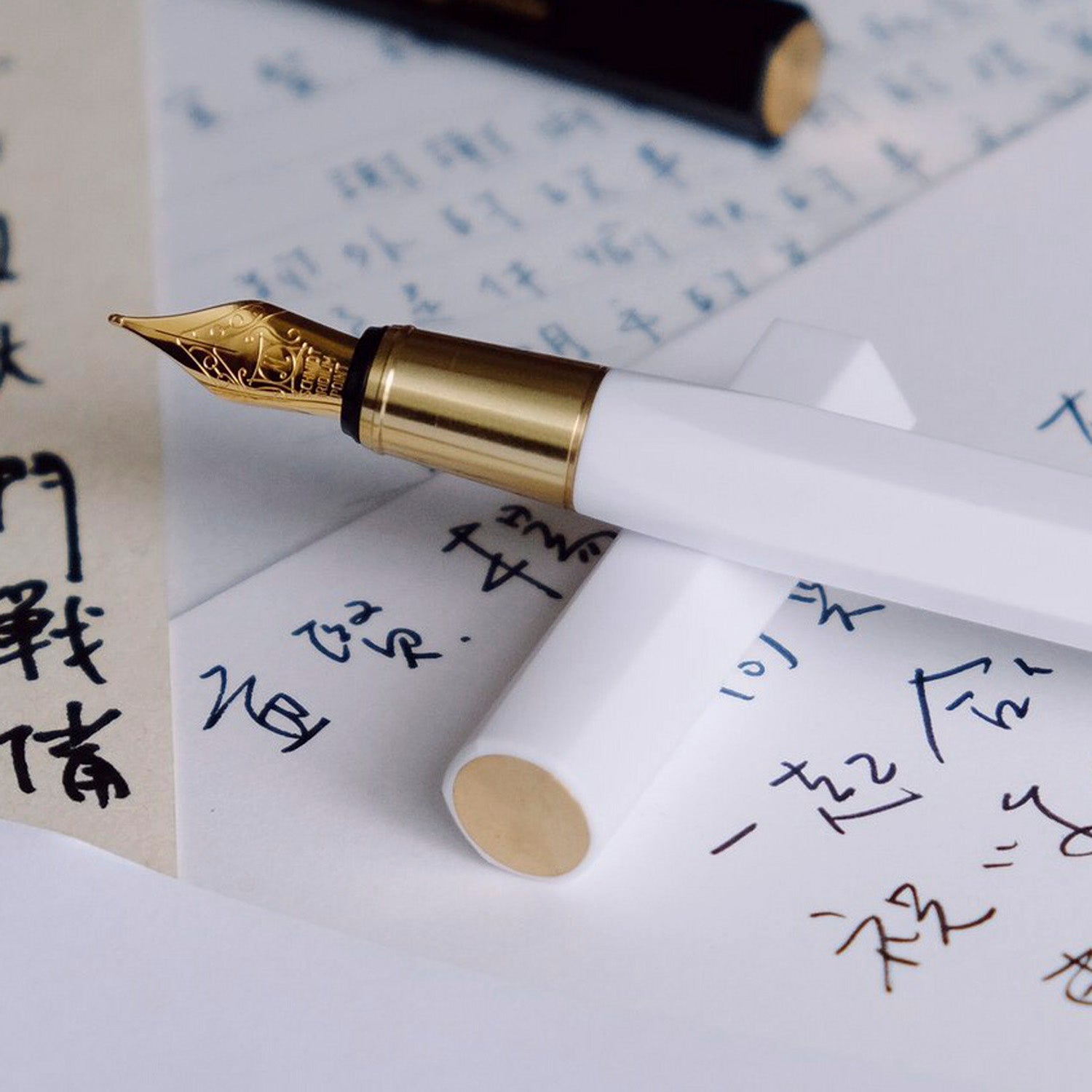 Ystudio Resin White Fountain Pen
