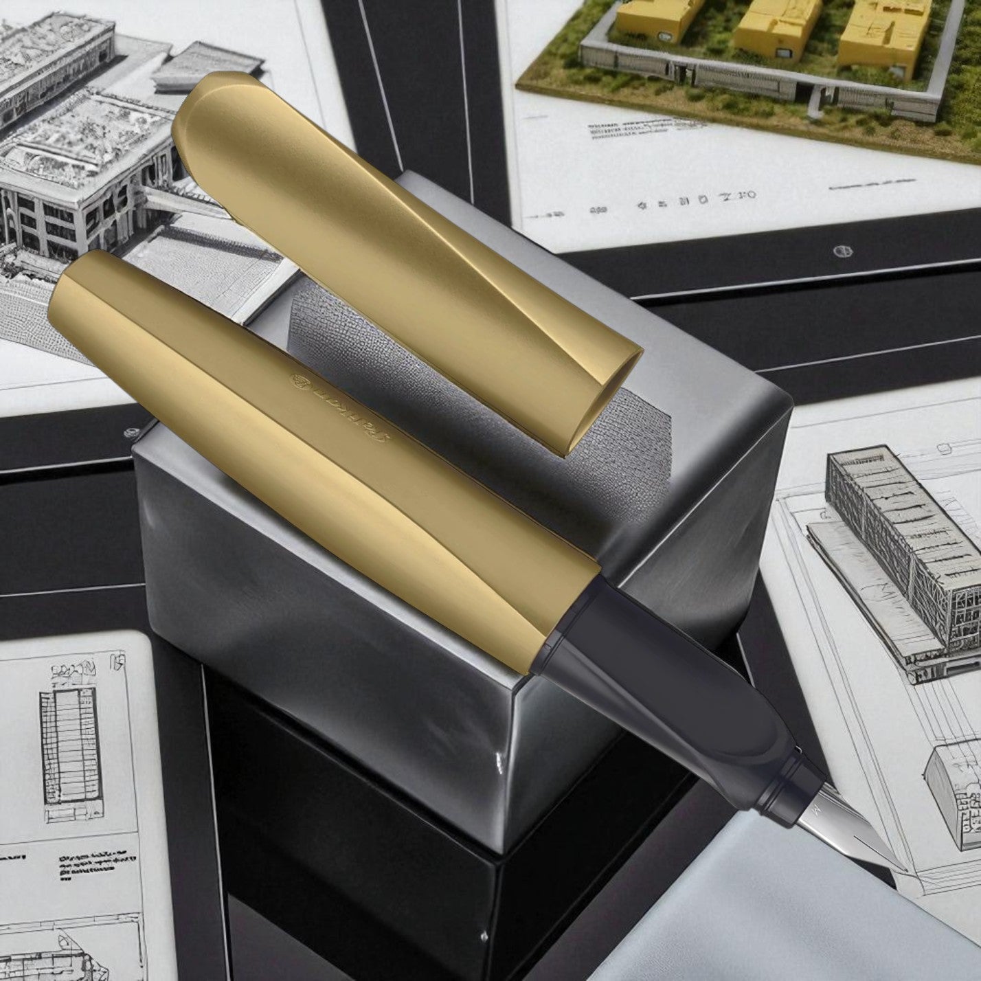 Pelikan Twist P457 Fountain Pen (Pure Gold)