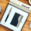 Pelikan Jazz Ballpoint Pen with Card Holder Gift Set 806930