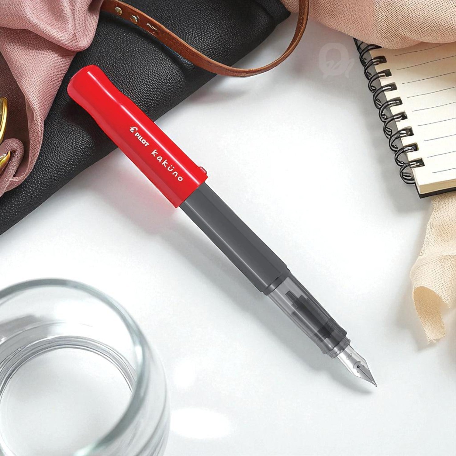 Pilot Kakuno Red Fountain Pen