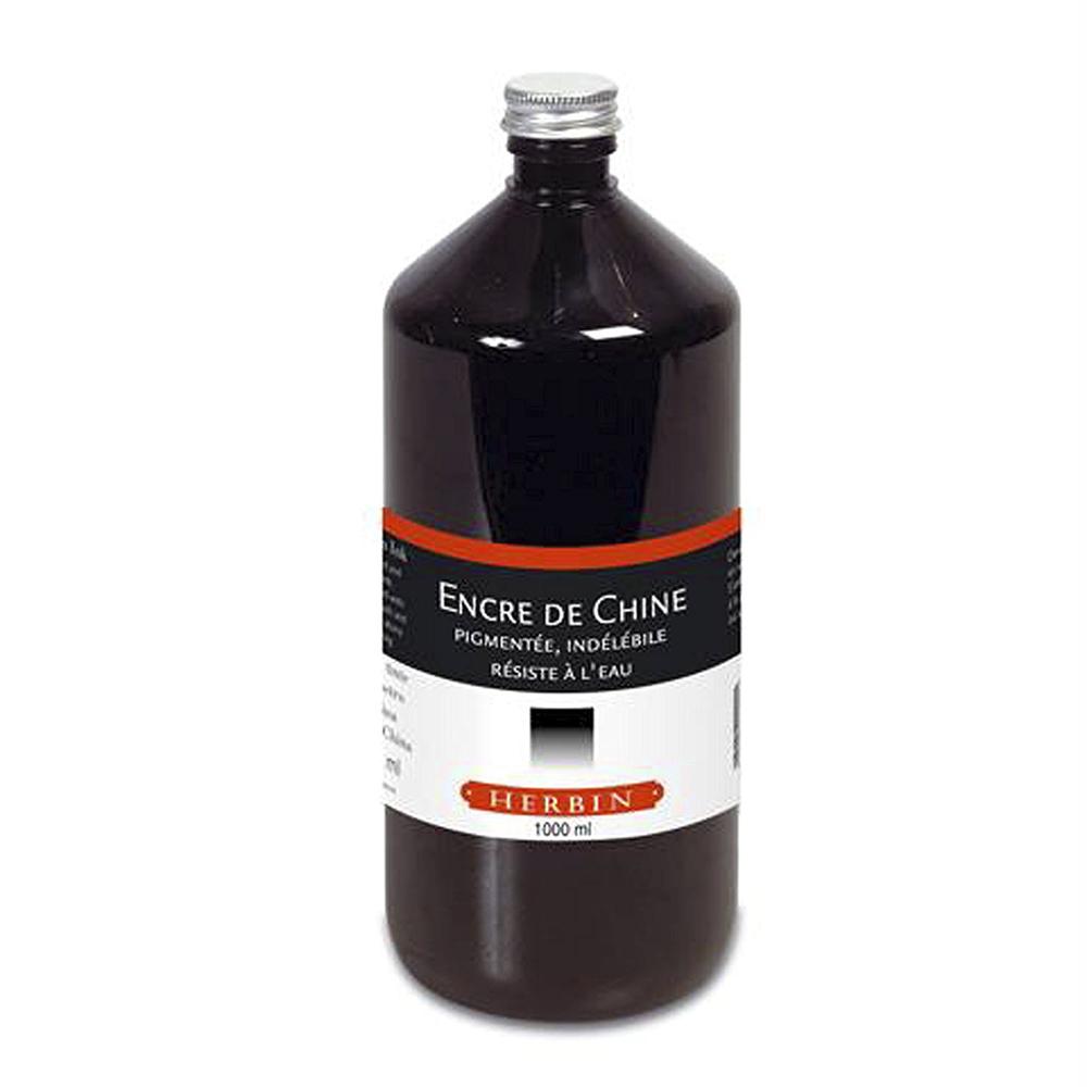 Herbin Indian Ink Bottle (Black - 1000ML) 11009T