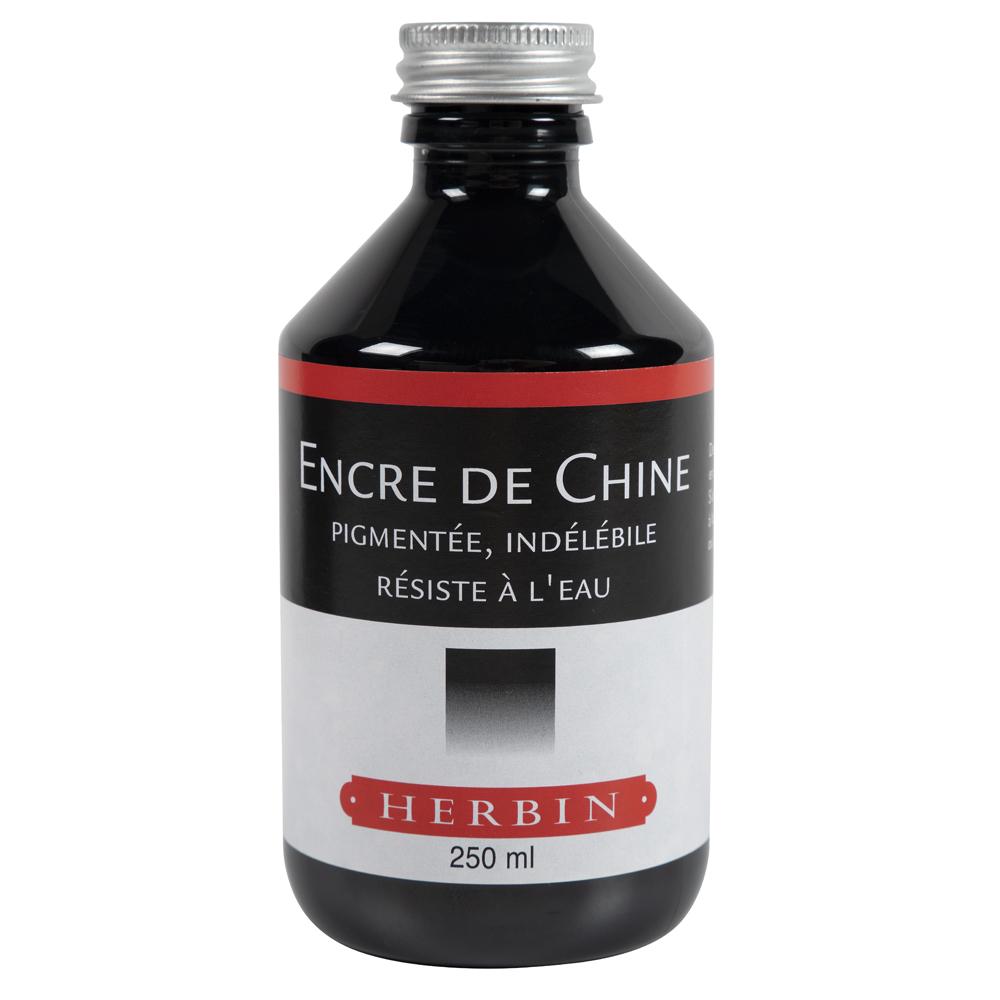 Herbin Indian Ink Bottle (Black - 250ML) 11109T