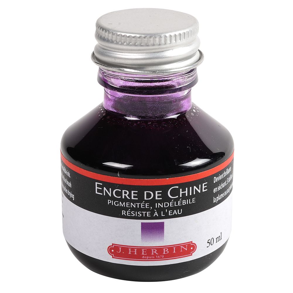 Herbin Indian Ink Bottle (Violet - 50ML) 11270T
