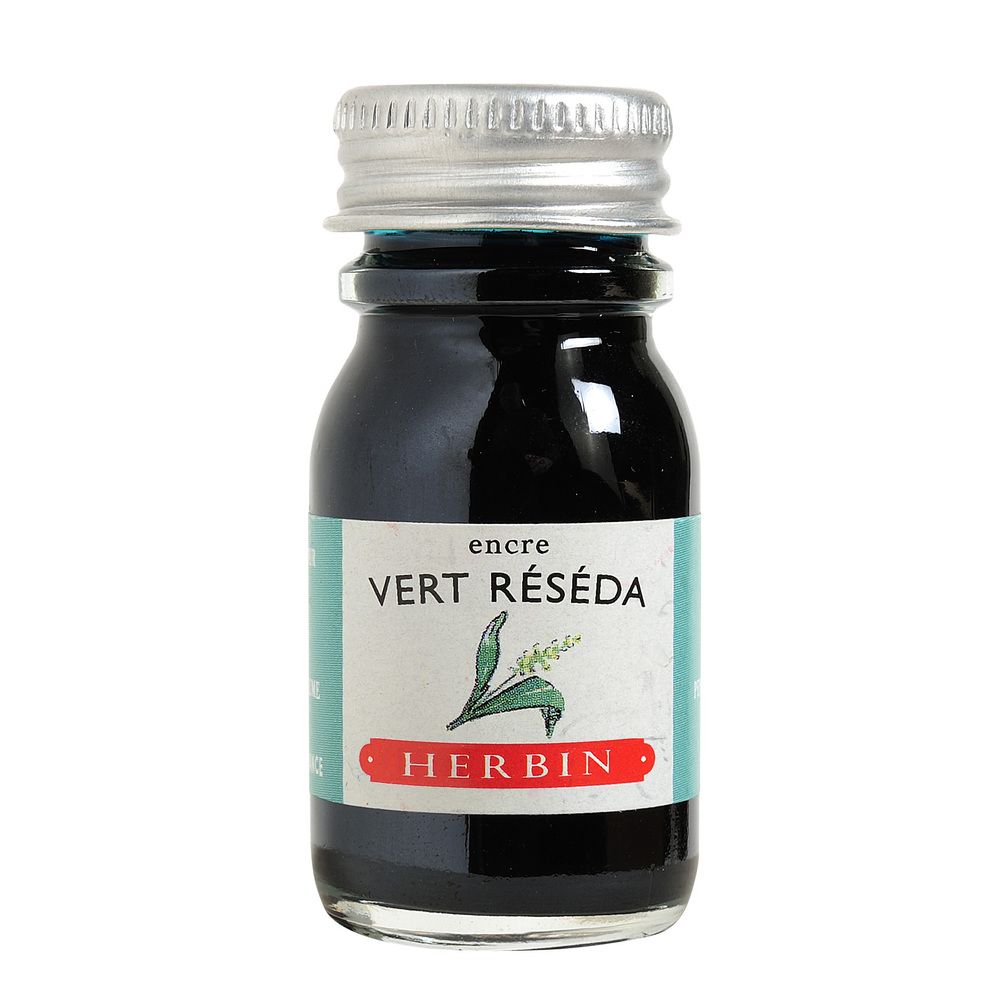 Herbin Ink Bottle (Vert Reseda - 10ML) 11538T