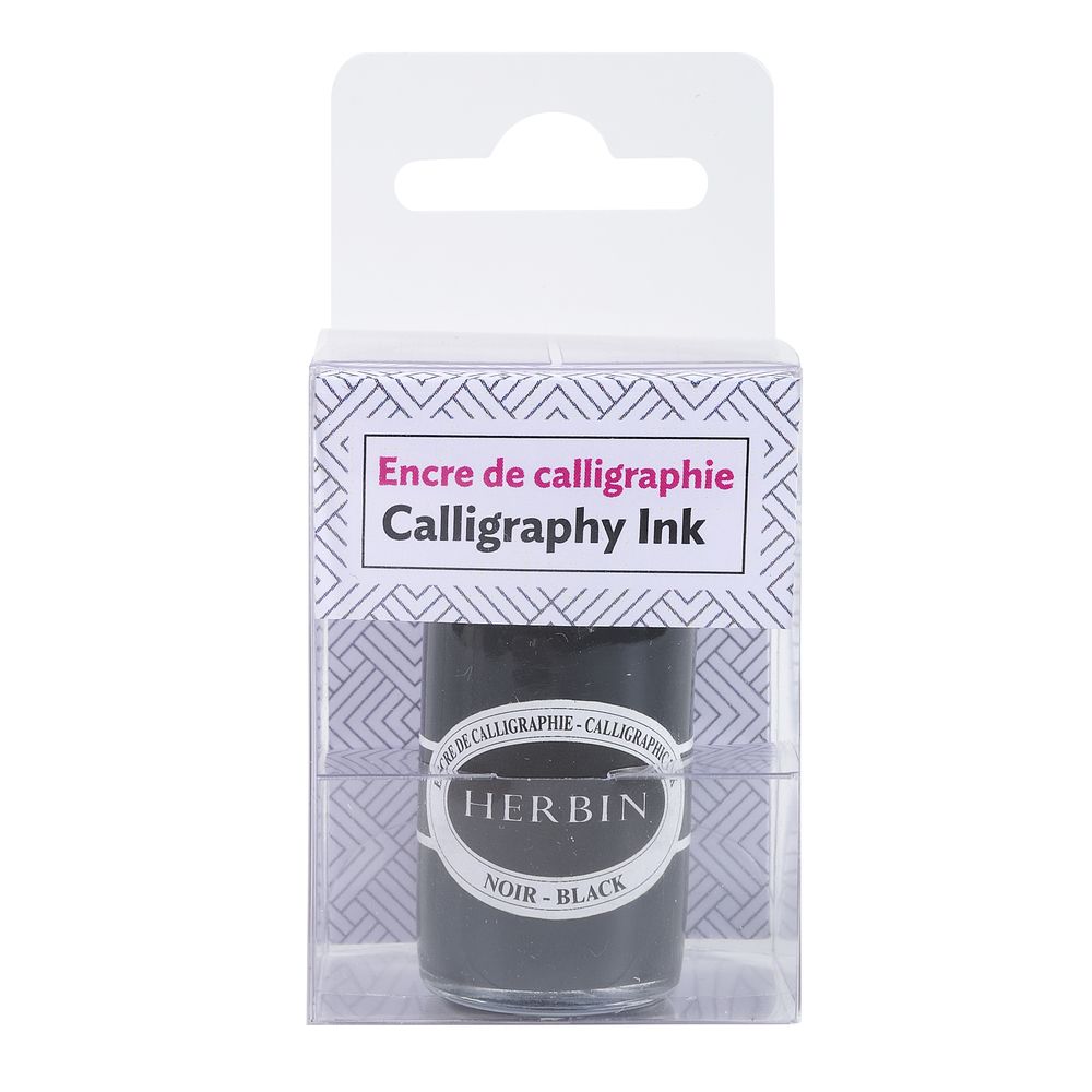 Herbin Calligraphy Ink Bottle (Black - 15ML) 12409T