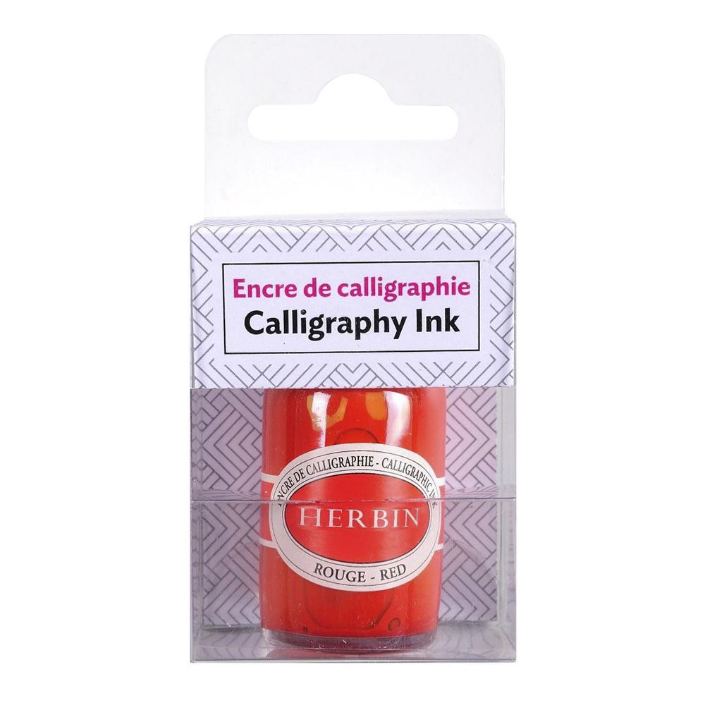 Herbin Calligraphy Ink Bottle (Red - 15ML) 12420T
