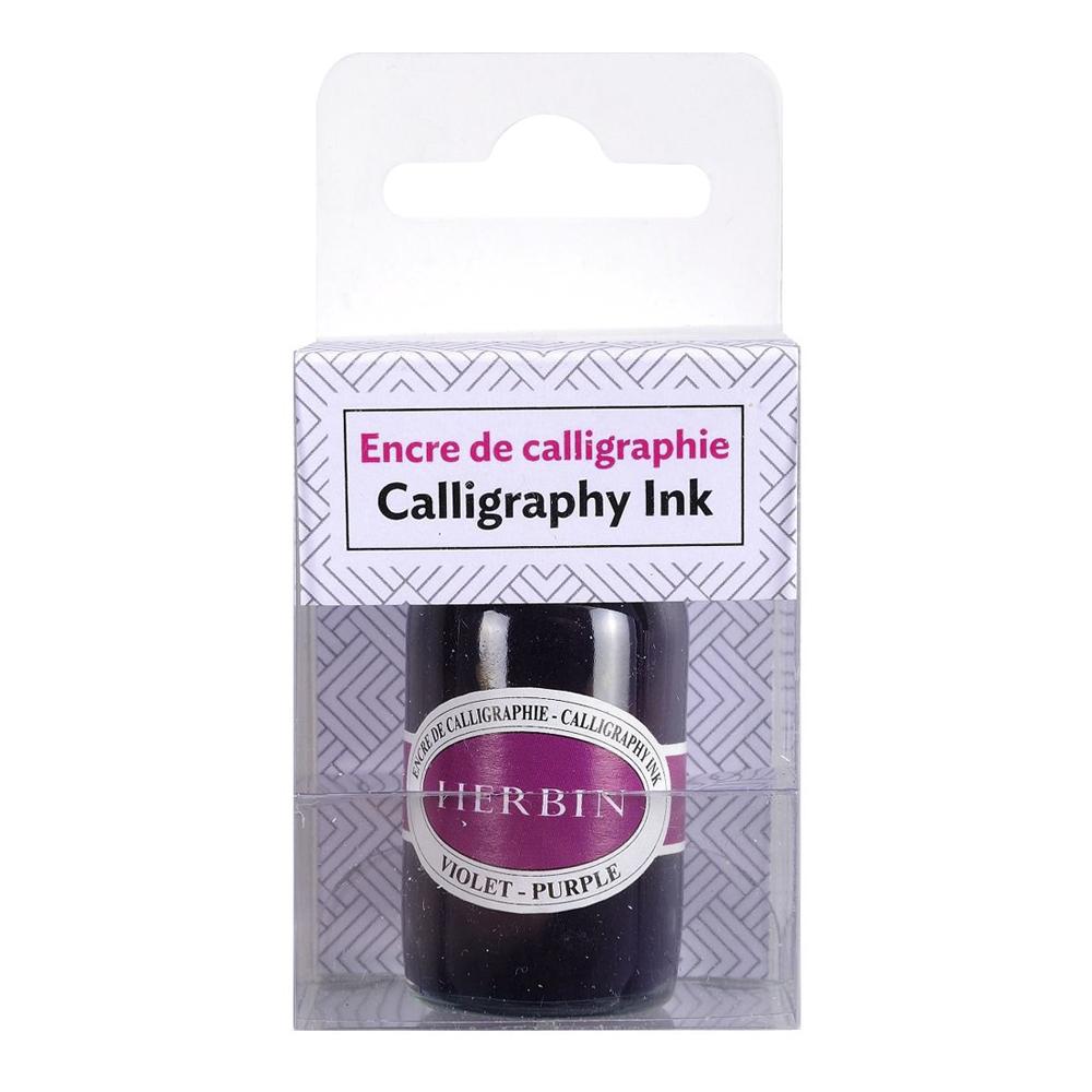Herbin Calligraphy Ink Bottle (Violet - 15ML) 12470T