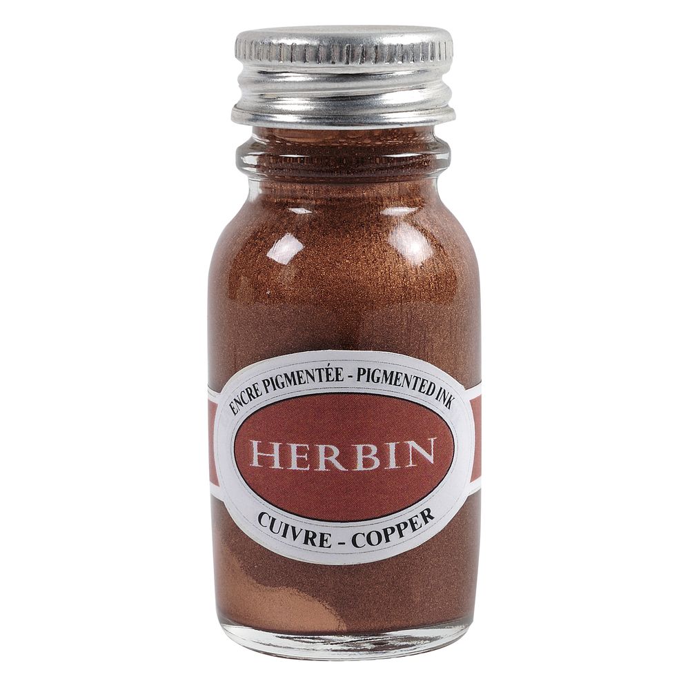 Herbin Pigmented Ink Bottle (Copper - 15ML) 12506T