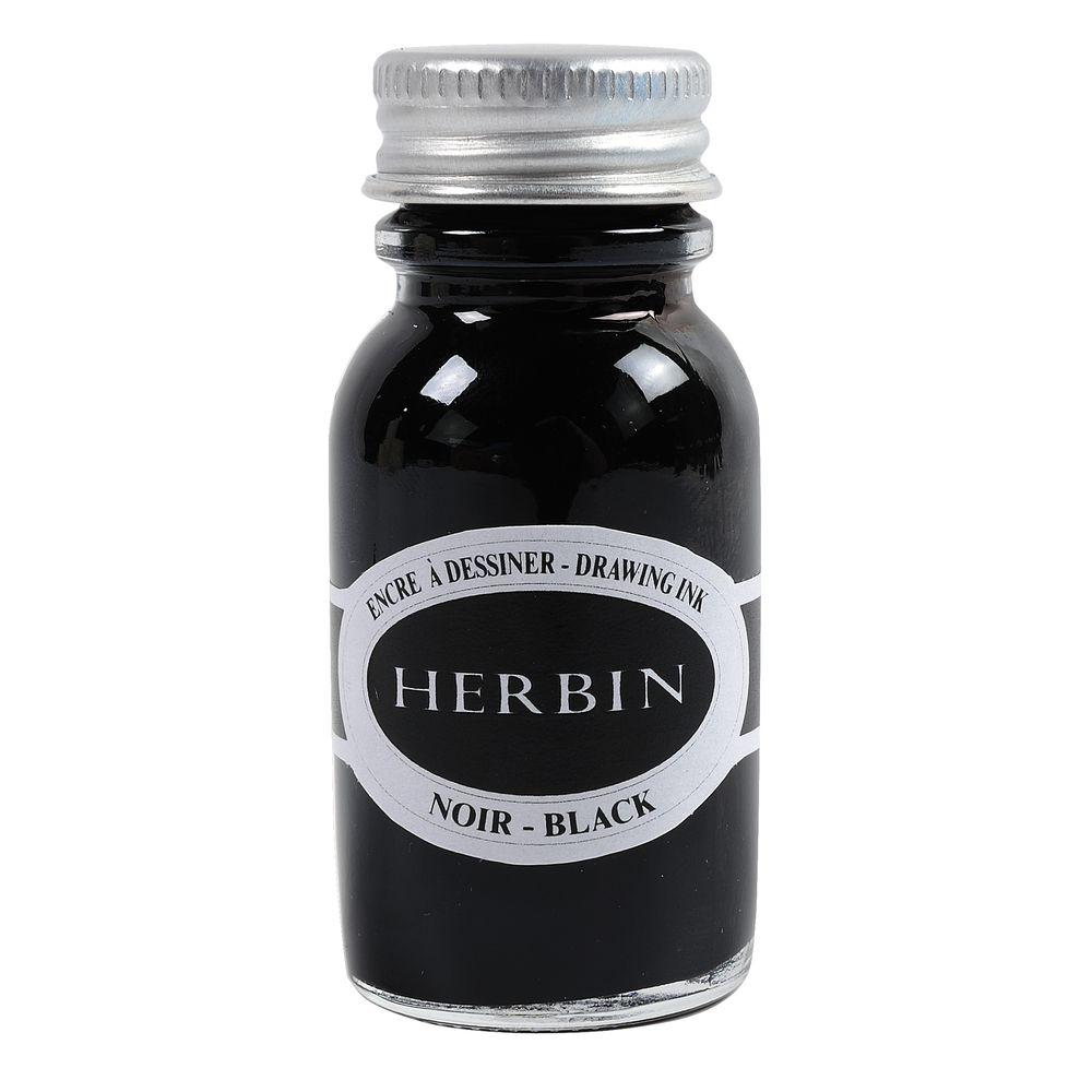 Herbin Drawing Ink Bottle (Black - 15ML) 12609T