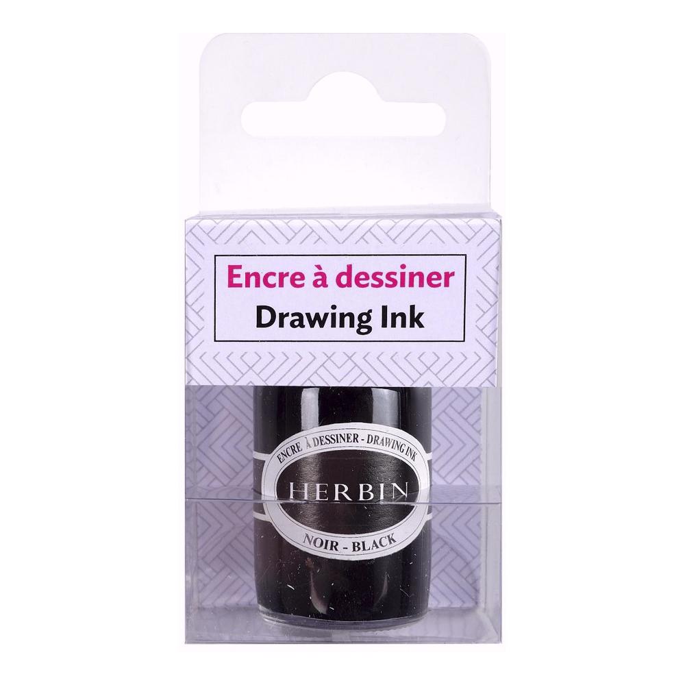 Herbin Drawing Ink Bottle (Black - 15ML) 12609T