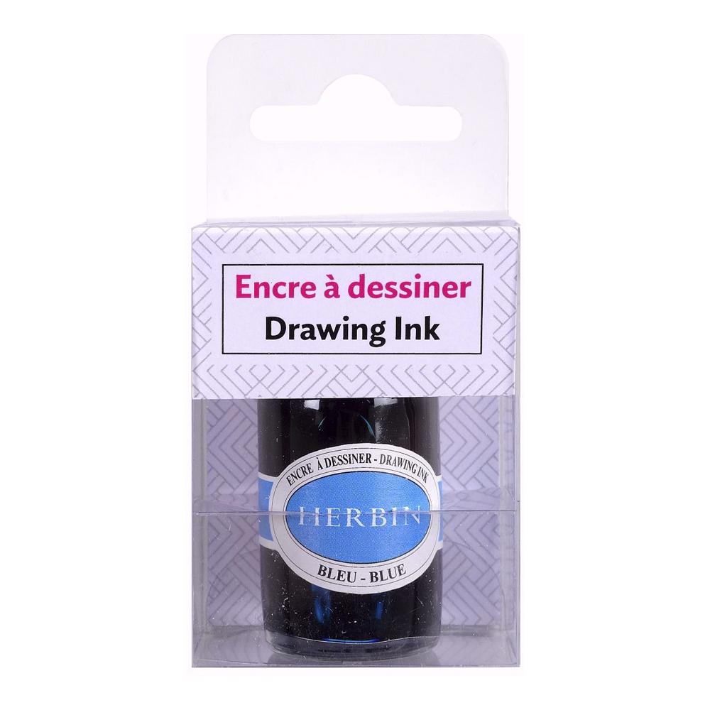 Herbin Drawing Ink Bottle (Blue - 15ML) 12613T