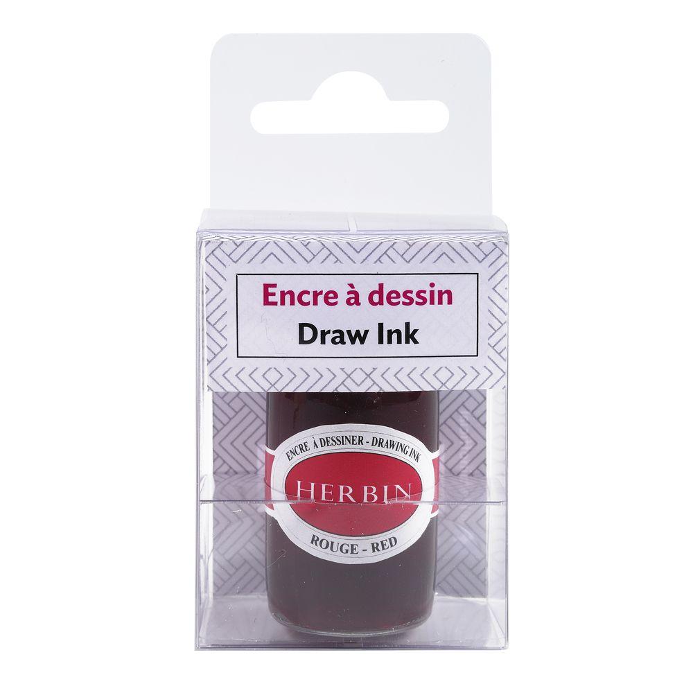 Herbin Drawing Ink Bottle (Red - 15ML) 12622T