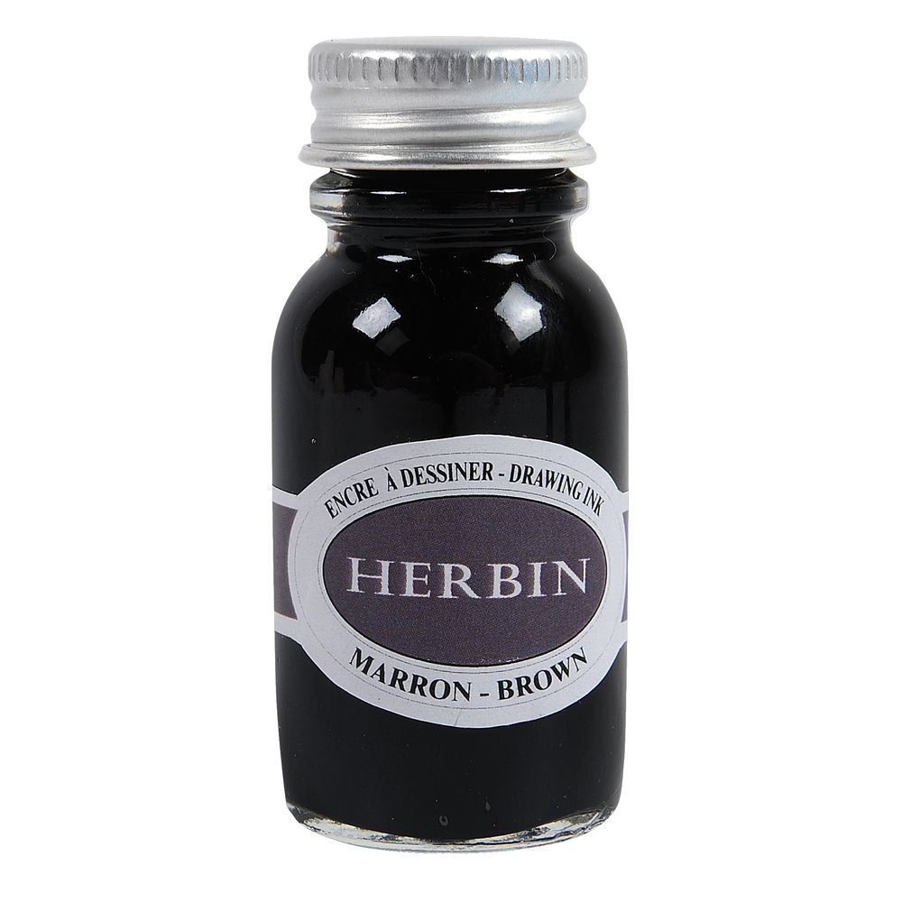 Herbin Drawing Ink Bottle (Brown - 15ML) 12645T