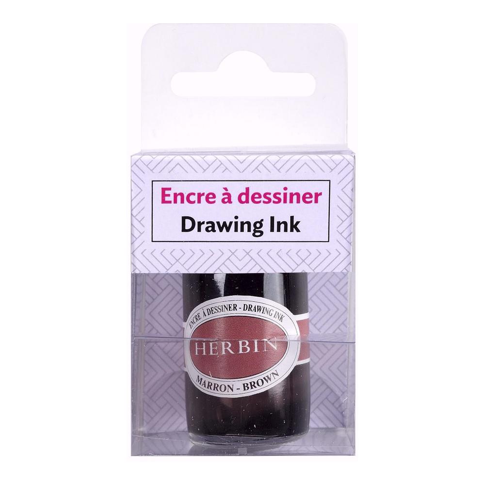 Herbin Drawing Ink Bottle (Brown - 15ML) 12645T