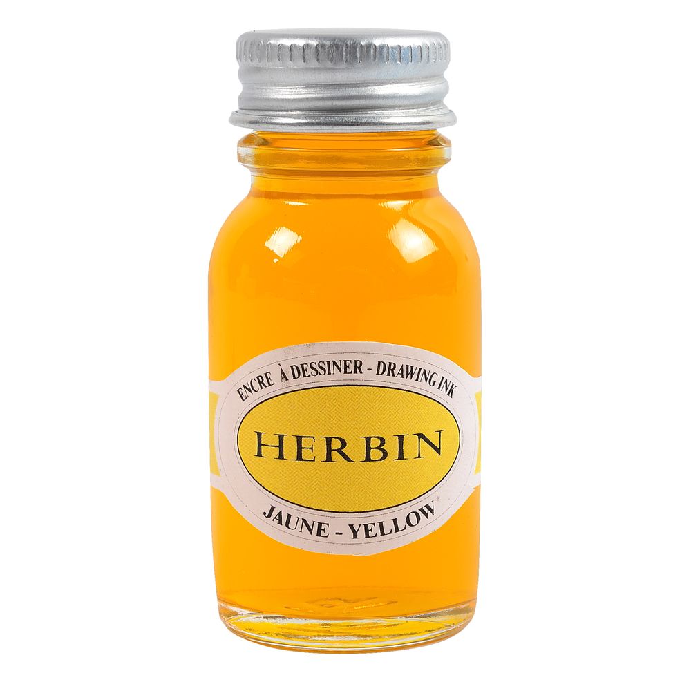 Herbin Drawing Ink Bottle (Yellow - 15ML) 12653T