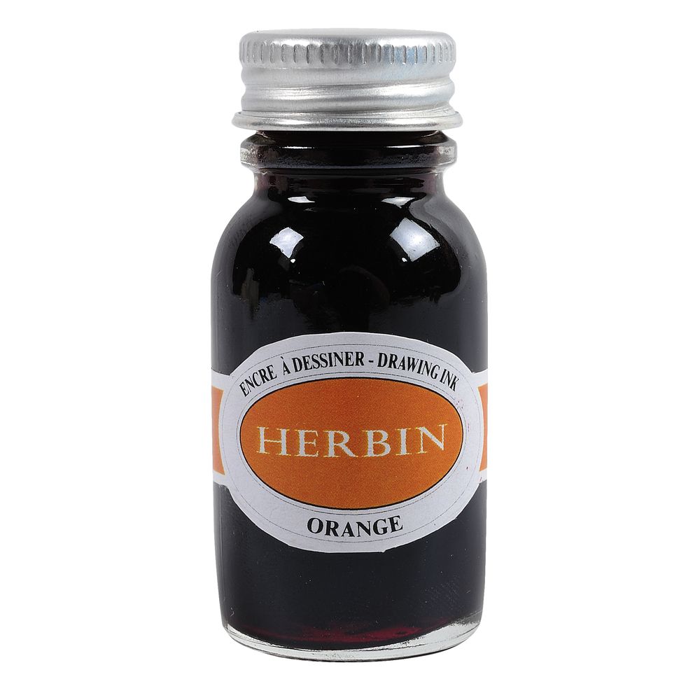 Herbin Drawing Ink Bottle (Orange - 15ML) 12657T