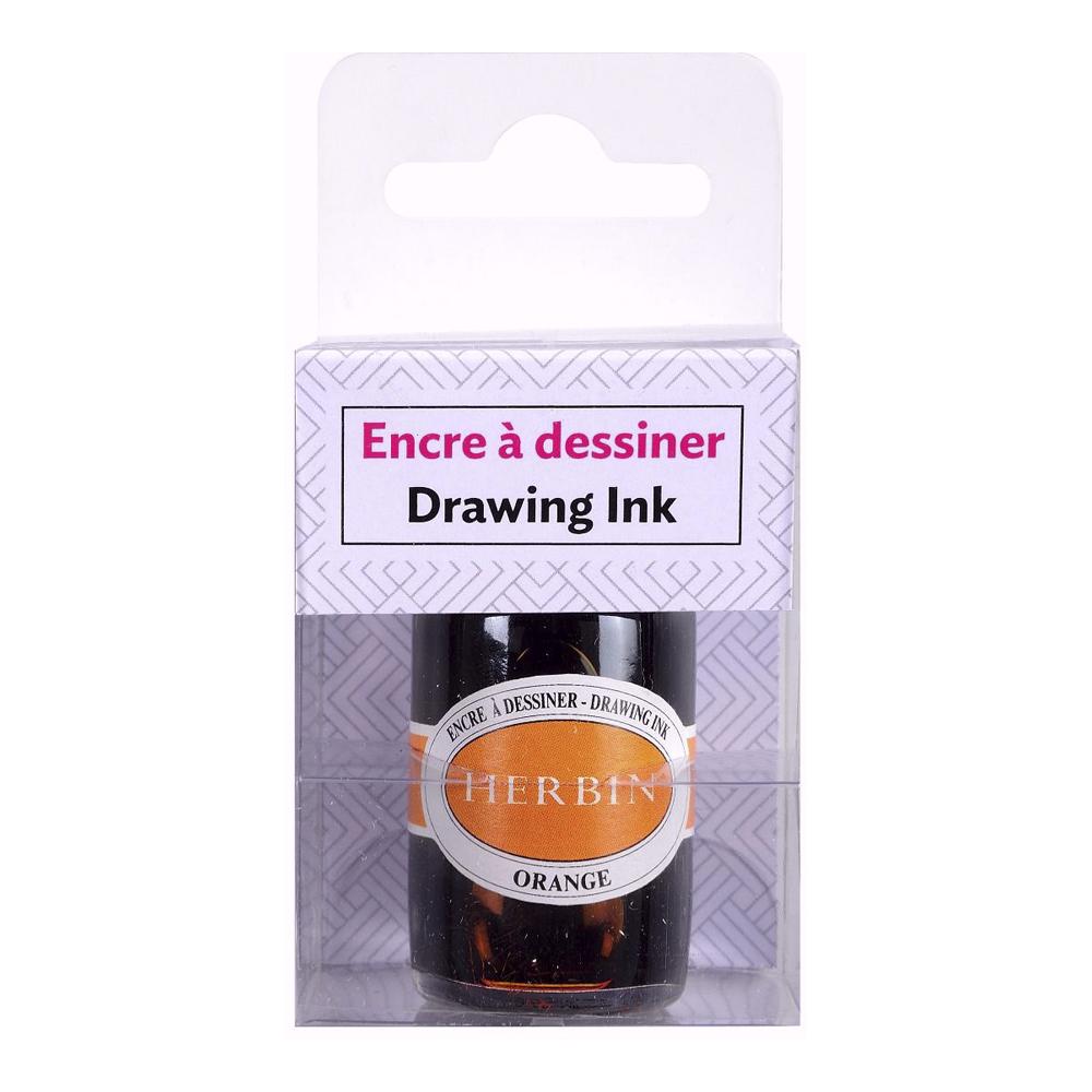 Herbin Drawing Ink Bottle (Orange - 15ML) 12657T