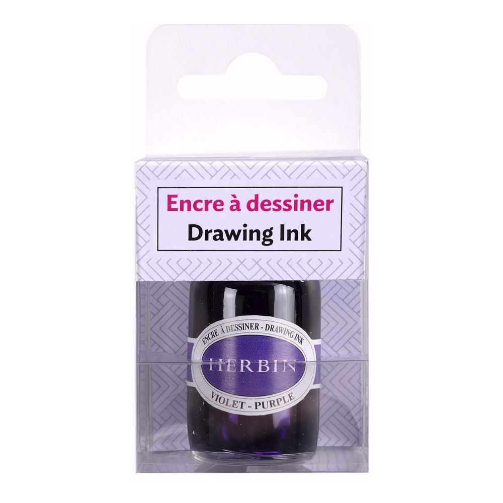 Herbin Drawing Ink Bottle (Purple - 15ML) 12677T