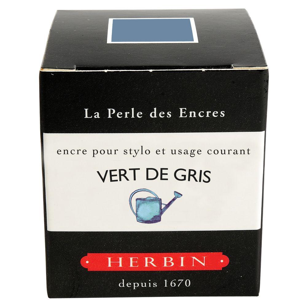 Herbin "D" Ink Bottle (Vert de Gris - 30ML) 13007T