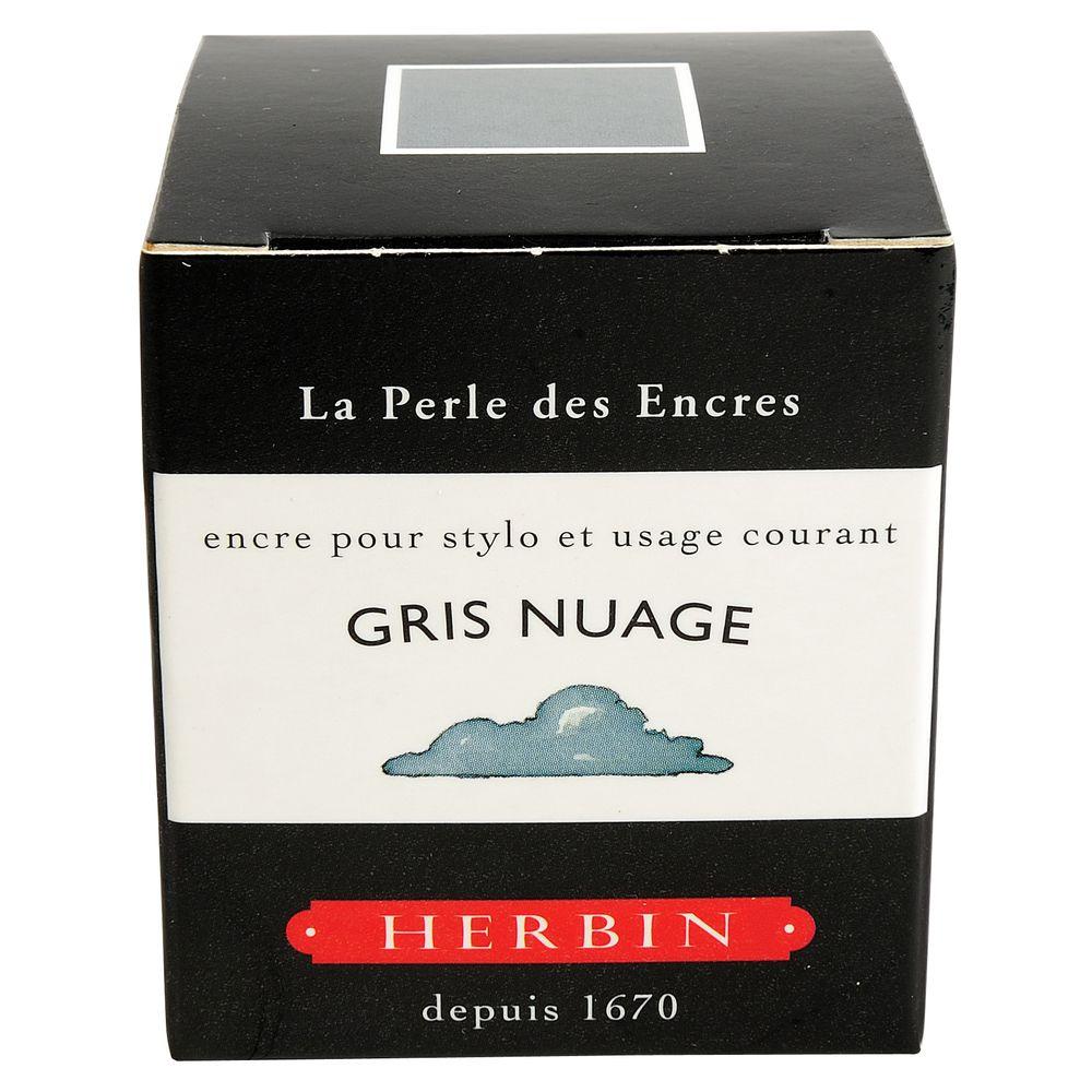 Herbin "D" Ink Bottle (Gris Nuage - 30ML) 13008T