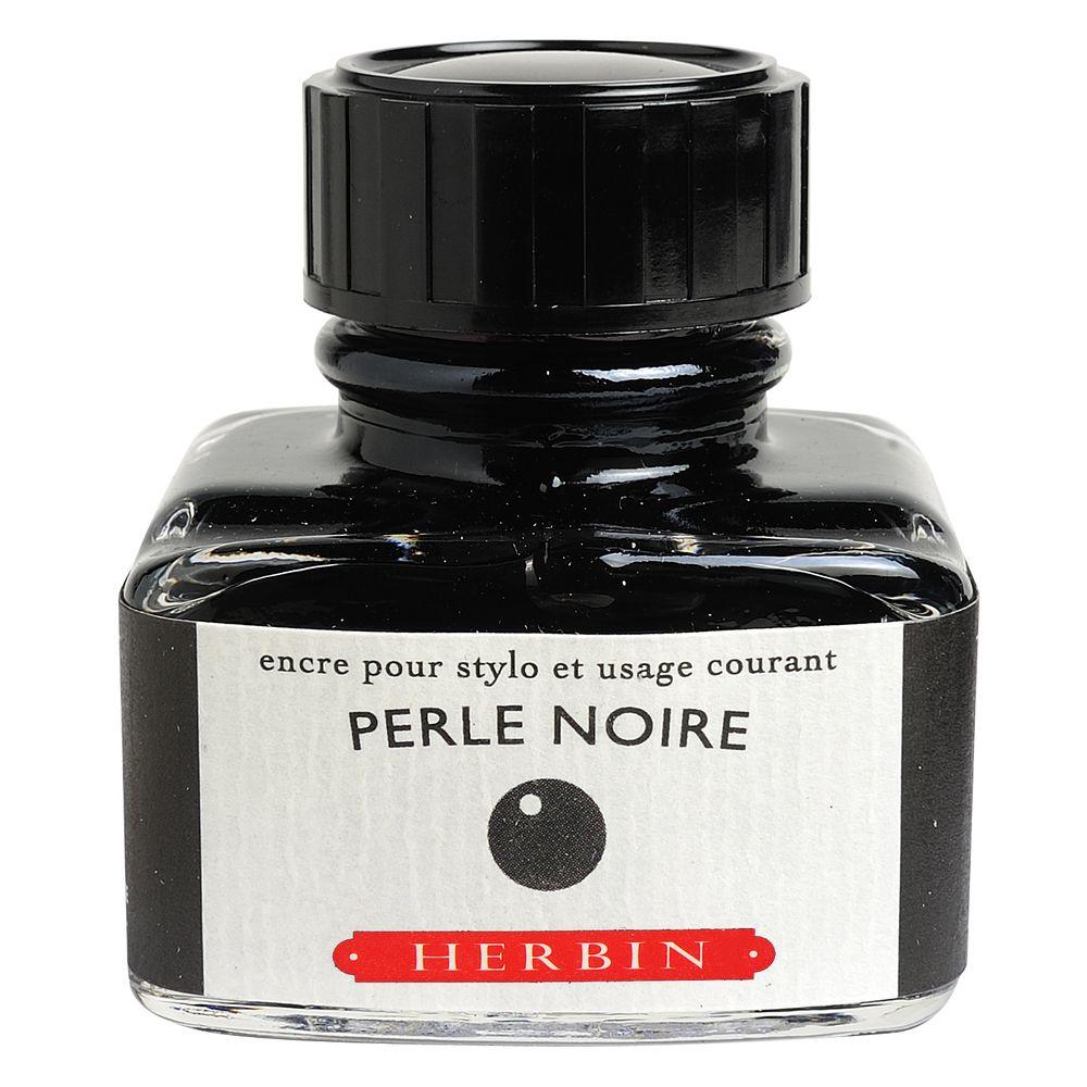 Herbin "D" Ink Bottle (Perle Noire - 30ML) 13009T