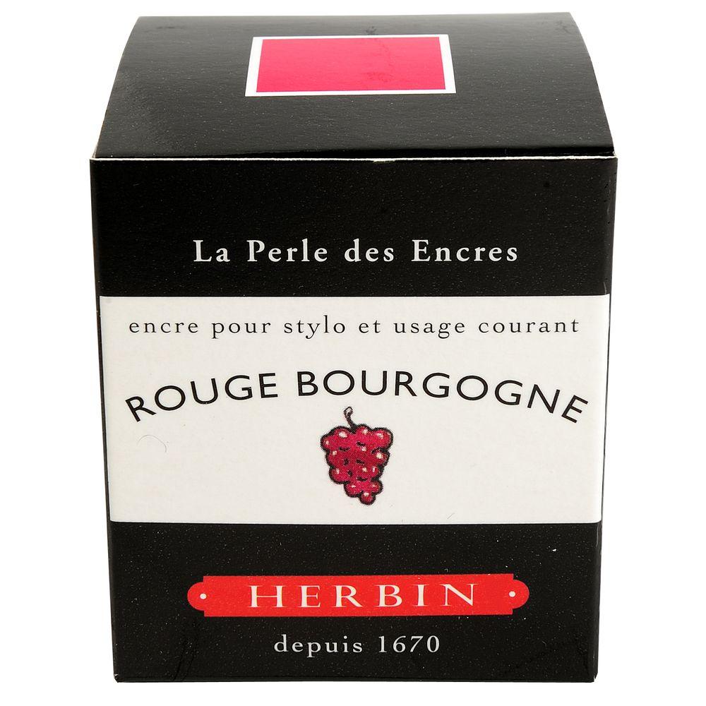 Herbin "D" Ink Bottle (Rouge Bourgogne - 30ML) 13028T