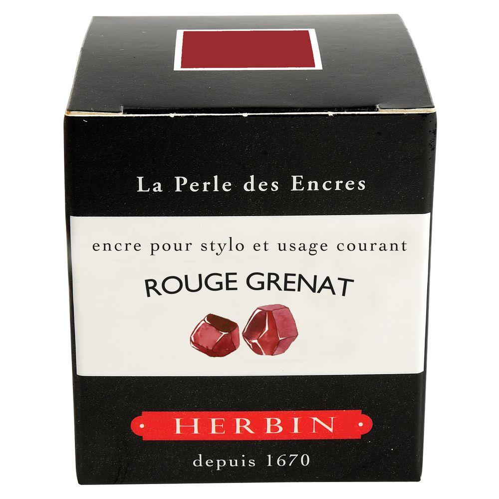 Herbin "D" Ink Bottle (Rouge Grenat - 30ML) 13029T
