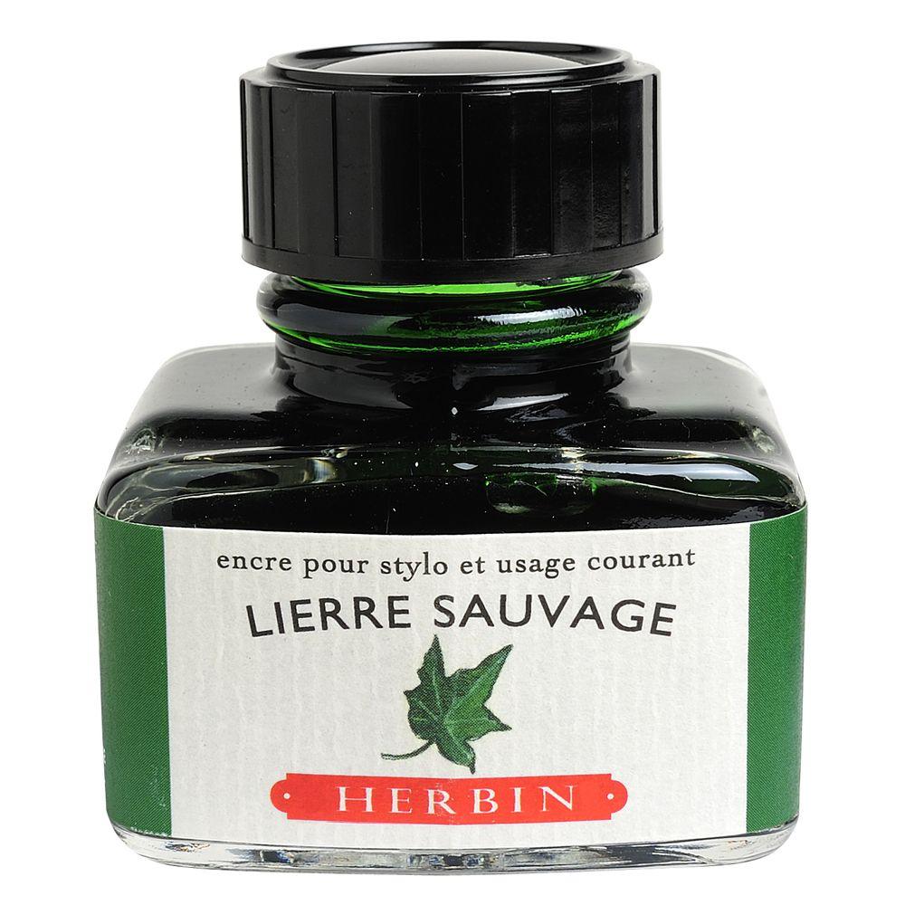 Herbin "D" Ink Bottle (Lierre Sauvage - 30ML) 13037T
