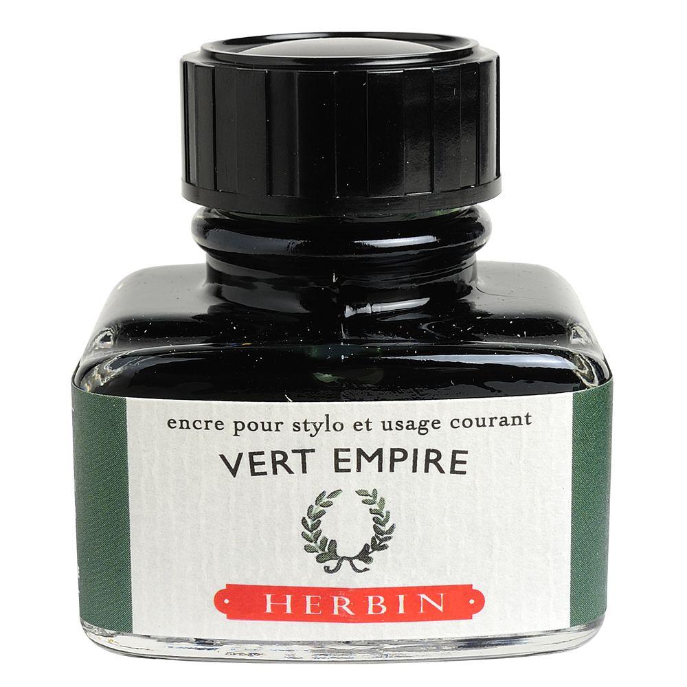 Herbin "D" Ink Bottle (Vert Empire - 30ML) 13039T