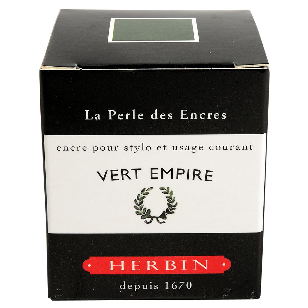 Herbin "D" Ink Bottle (Vert Empire - 30ML) 13039T