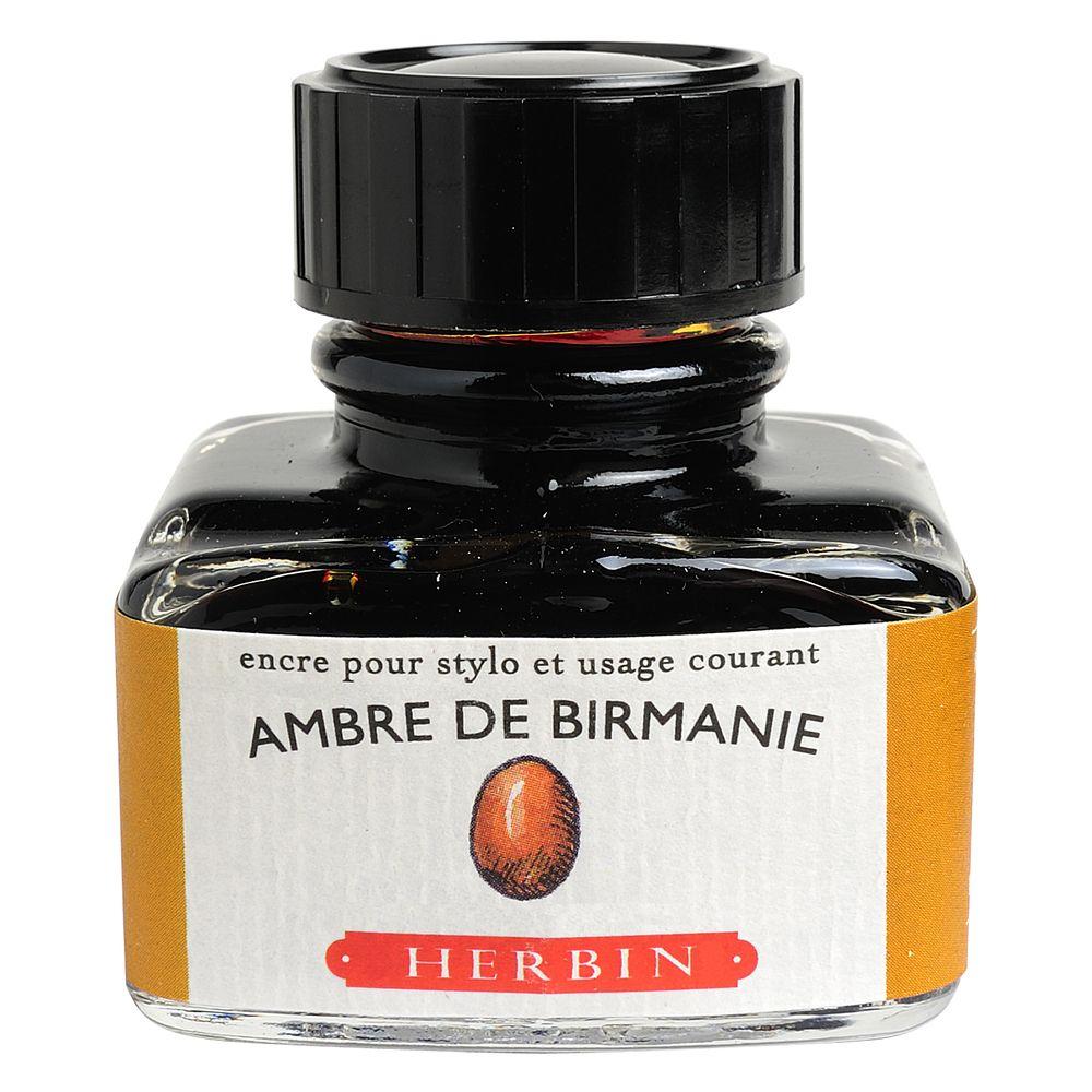 Herbin "D" Ink Bottle (Ambre de Birmanie - 30ML) 13041T