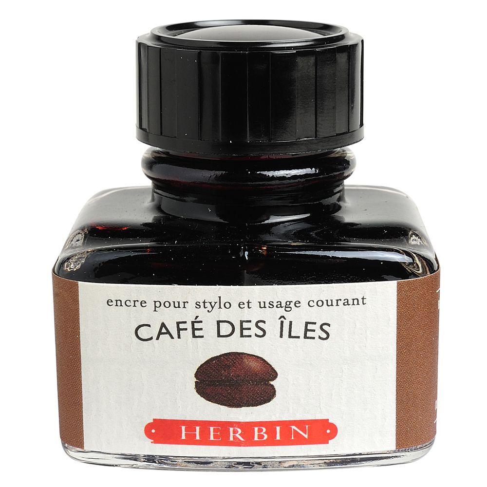 Herbin "D" Ink Bottle (Cafe des Iles - 30ML) 13046T