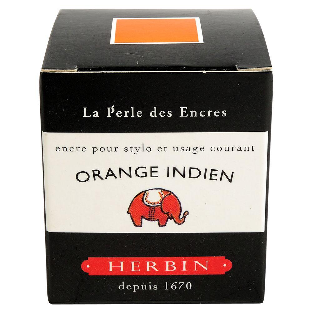 Herbin "D" Ink Bottle (Orange Indien - 30ML) 13057T