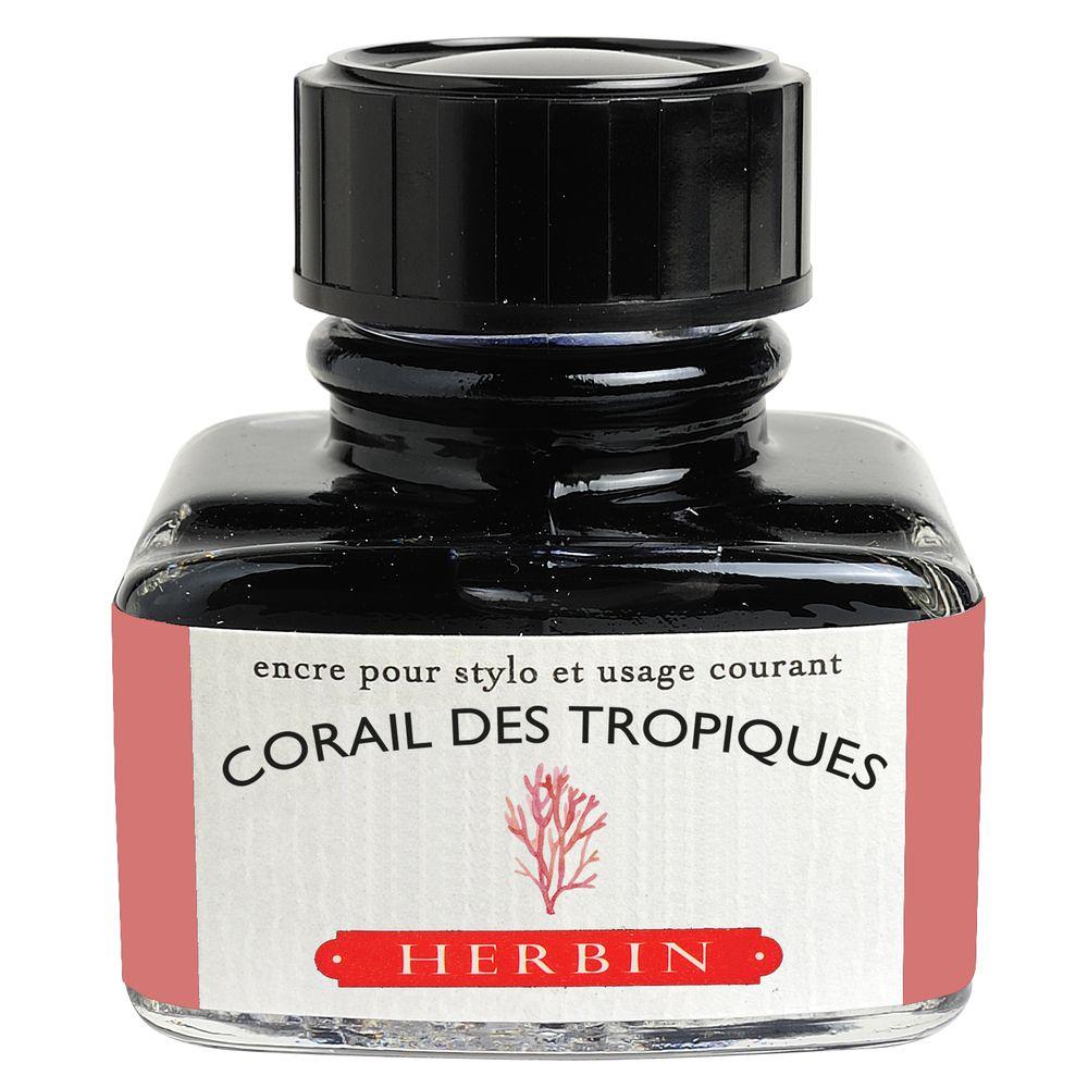 Herbin "D" Ink Bottle (Corail des Tropiques - 30ML) 13059T