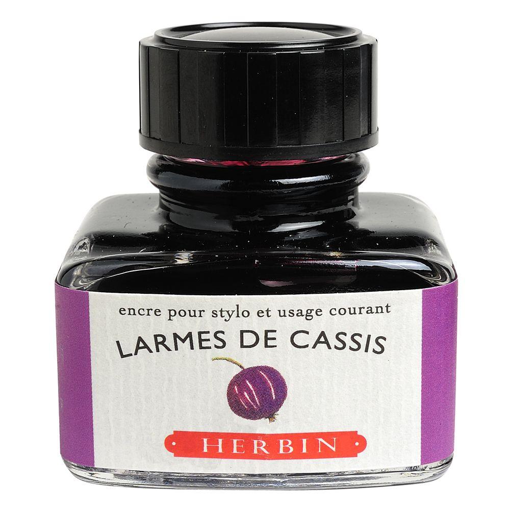 Herbin "D" Ink Bottle (Larme de Cassis - 30ML) 13078T