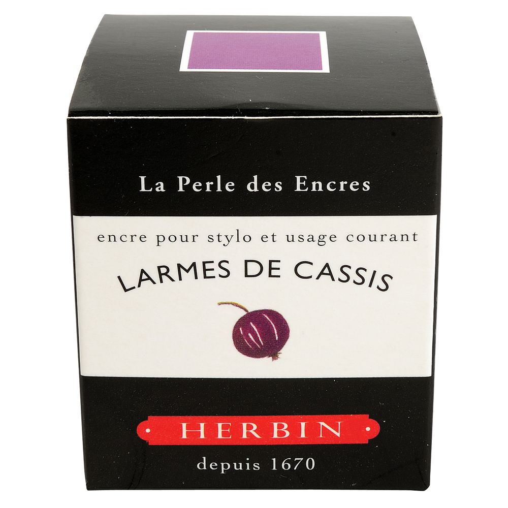 Herbin "D" Ink Bottle (Larme de Cassis - 30ML) 13078T